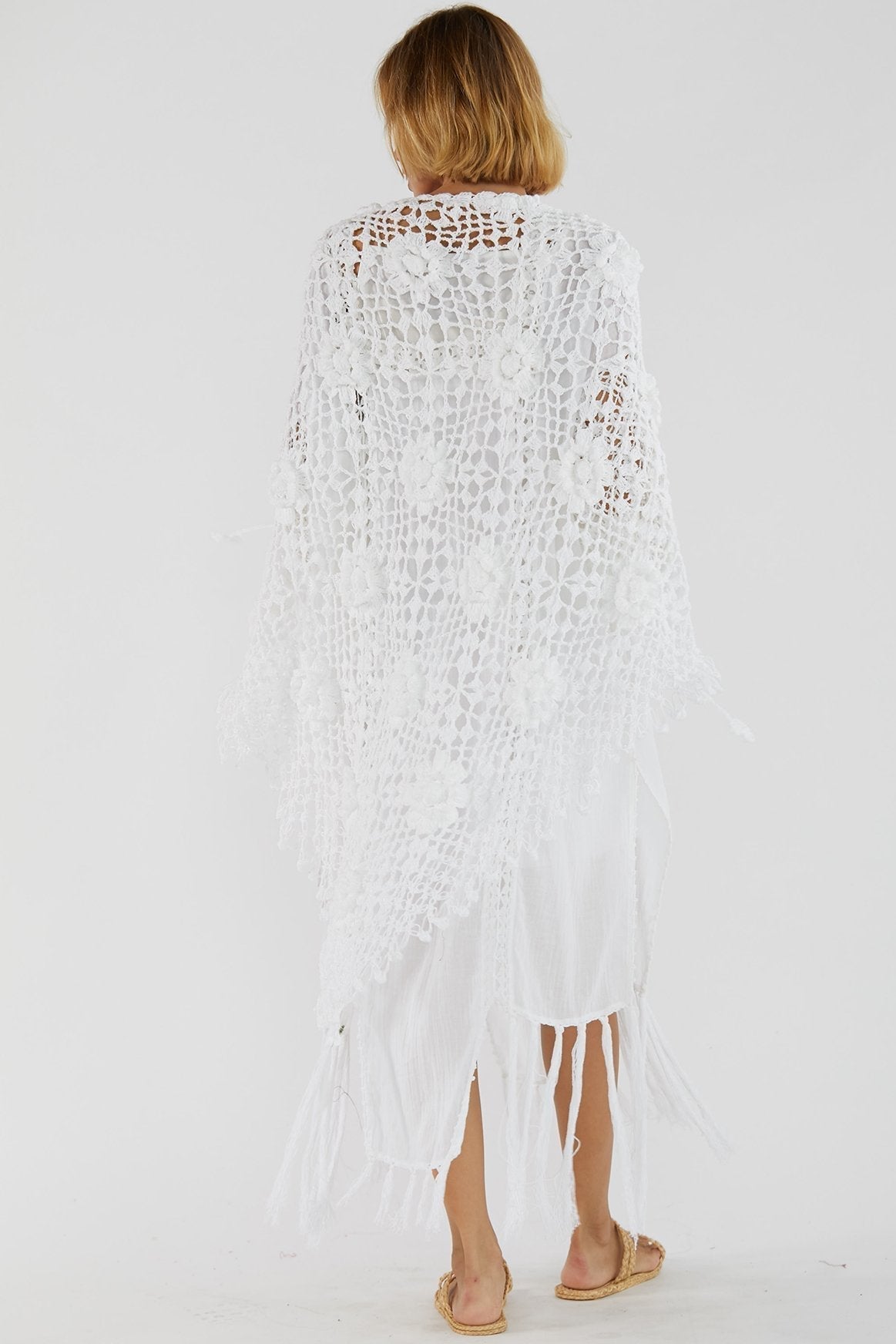 Bobo Chic Crochet Cardigan Coco / White - MOMO STUDIO BERLIN - Berlin Concept Store - sustainable & ethical fashion