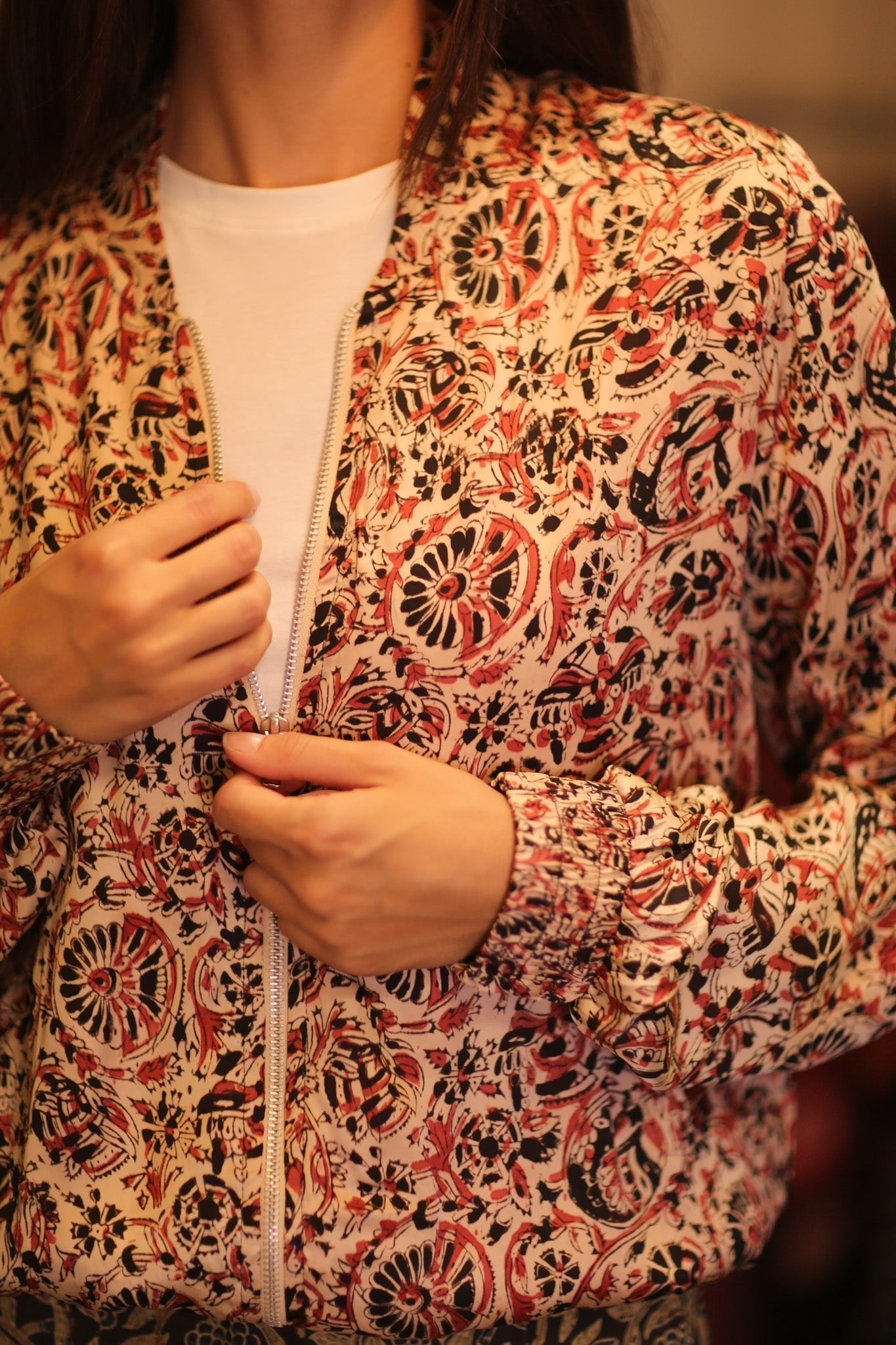 BOMBER JACKET SILK ANCHA FAROLA - MOMO STUDIO BERLIN - Berlin Concept Store - sustainable & ethical fashion