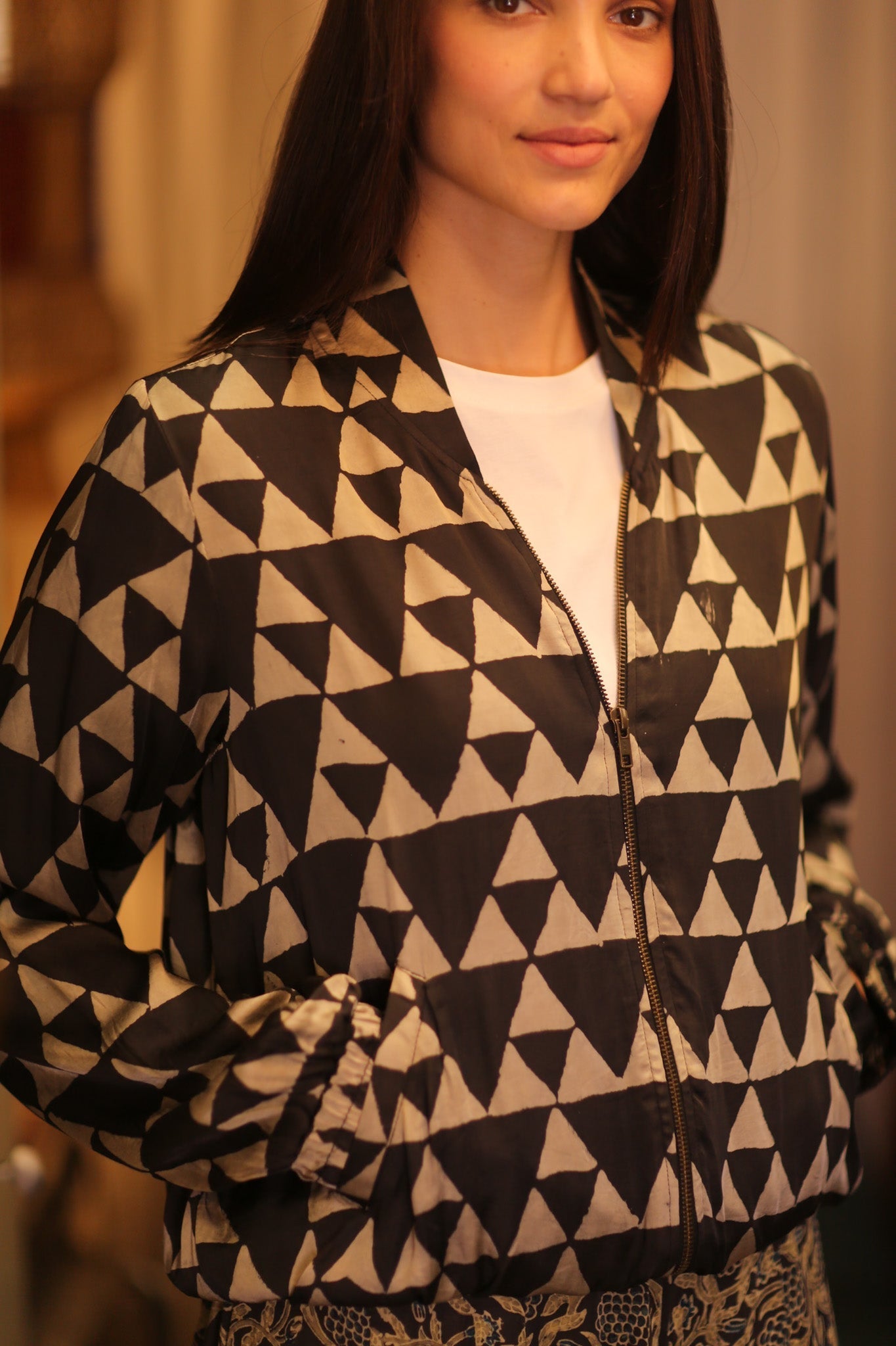 BOMBER JACKET SILK ANCHA ISRA - MOMO STUDIO BERLIN - Berlin Concept Store - sustainable & ethical fashion