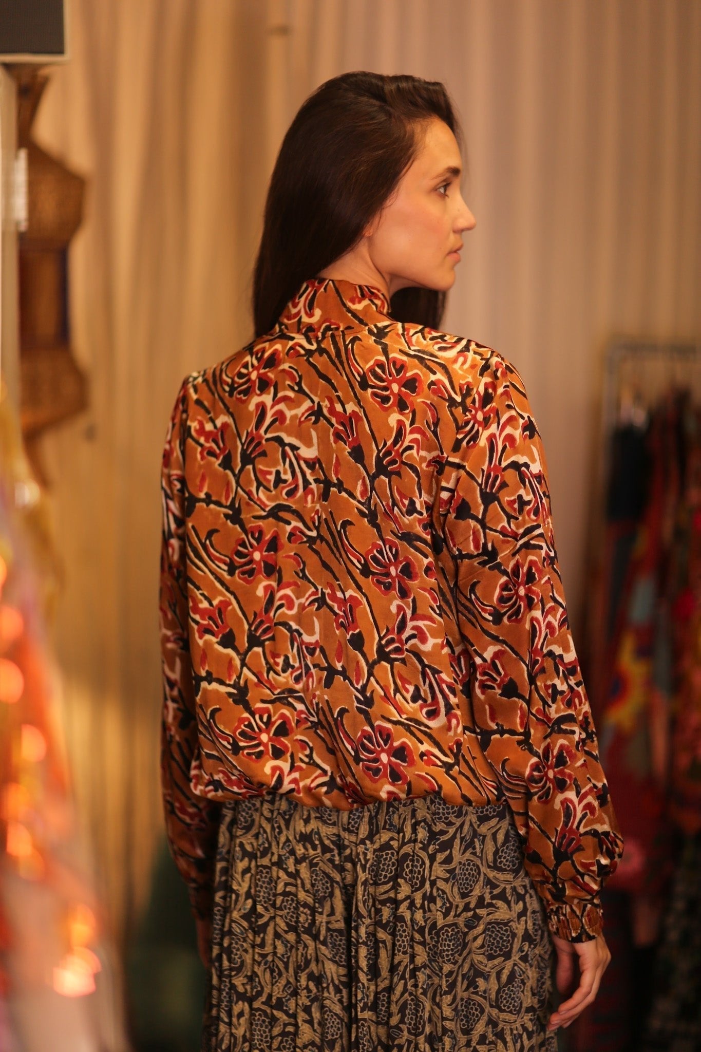 BOMBER JACKET SILK ANCHA JASMINE - MOMO STUDIO BERLIN - Berlin Concept Store - sustainable & ethical fashion