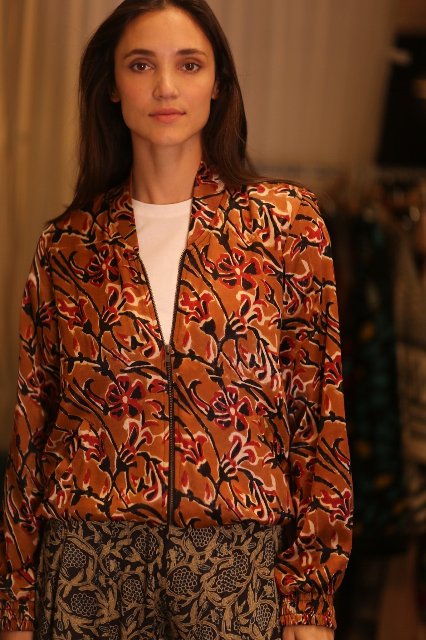 BOMBER JACKET SILK ANCHA JASMINE - MOMO STUDIO BERLIN - Berlin Concept Store - sustainable & ethical fashion