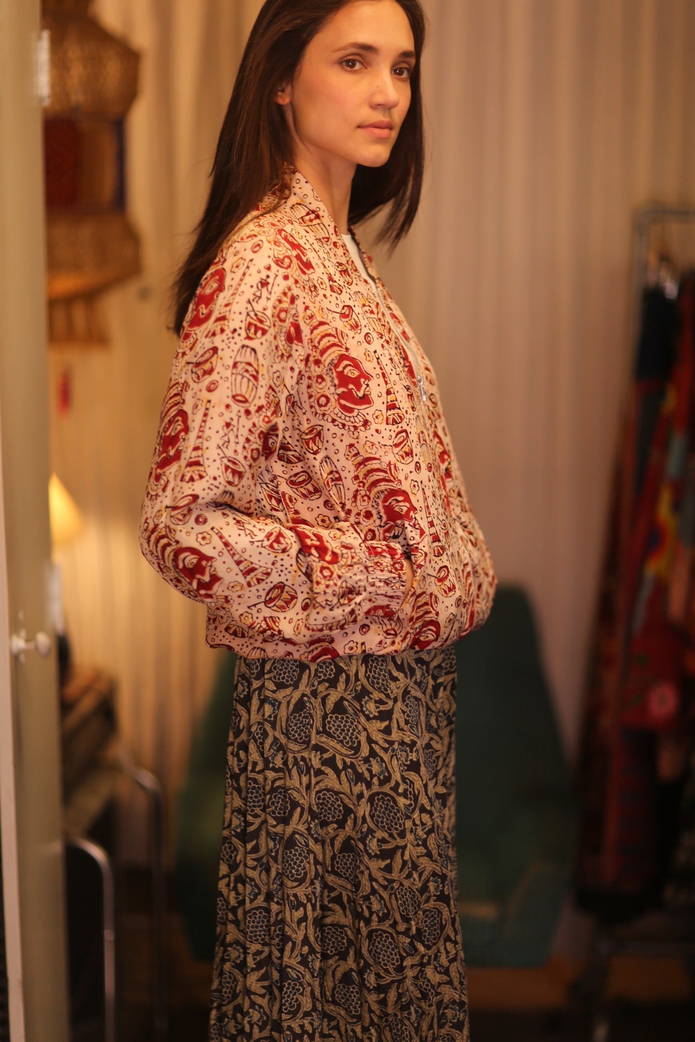 BOMBER JACKET SILK ANCHA MARINI - MOMO STUDIO BERLIN - Berlin Concept Store - sustainable & ethical fashion