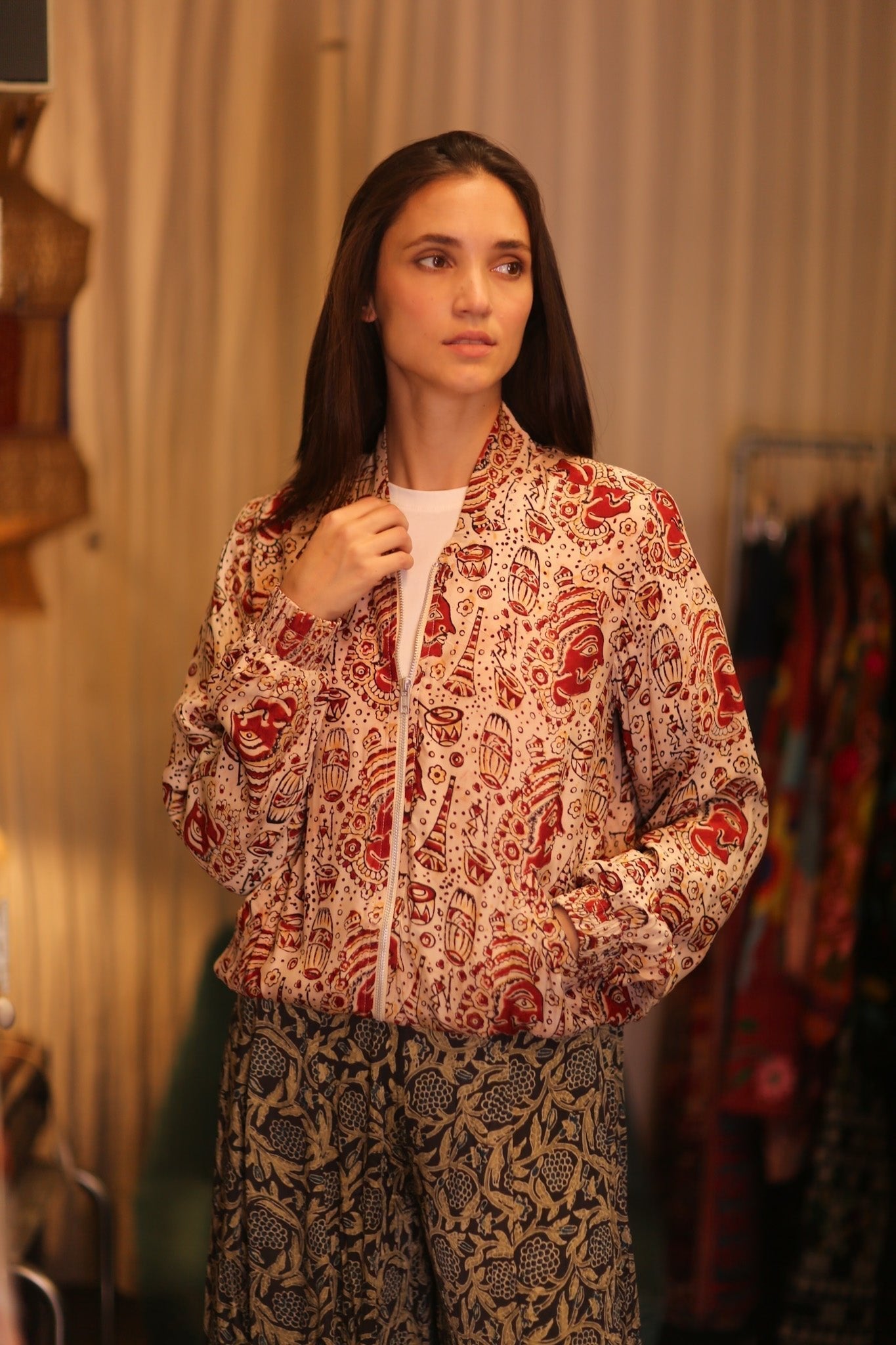 BOMBER JACKET SILK ANCHA MARINI - MOMO STUDIO BERLIN - Berlin Concept Store - sustainable & ethical fashion