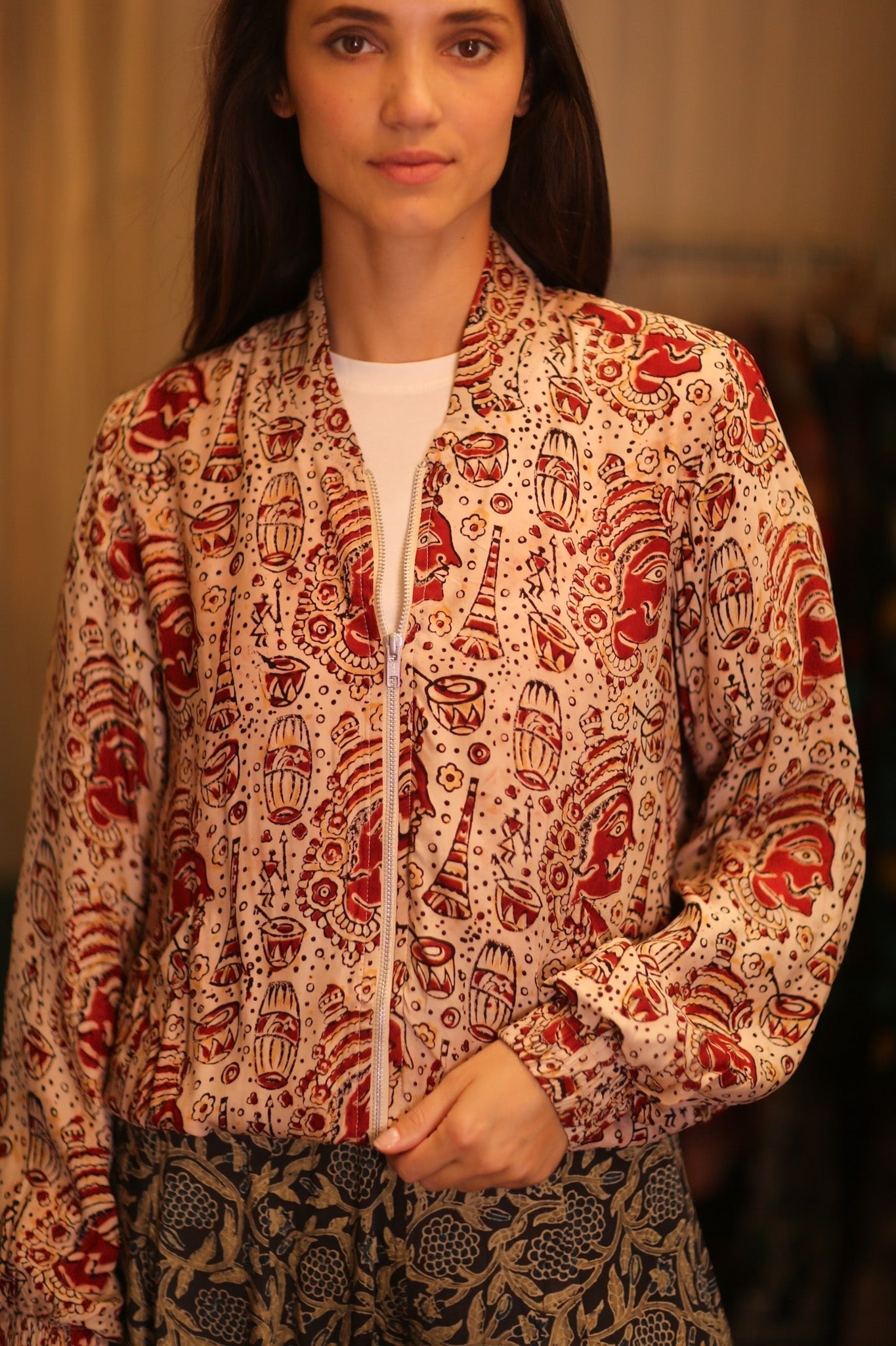 BOMBER JACKET SILK ANCHA MARINI - MOMO STUDIO BERLIN - Berlin Concept Store - sustainable & ethical fashion