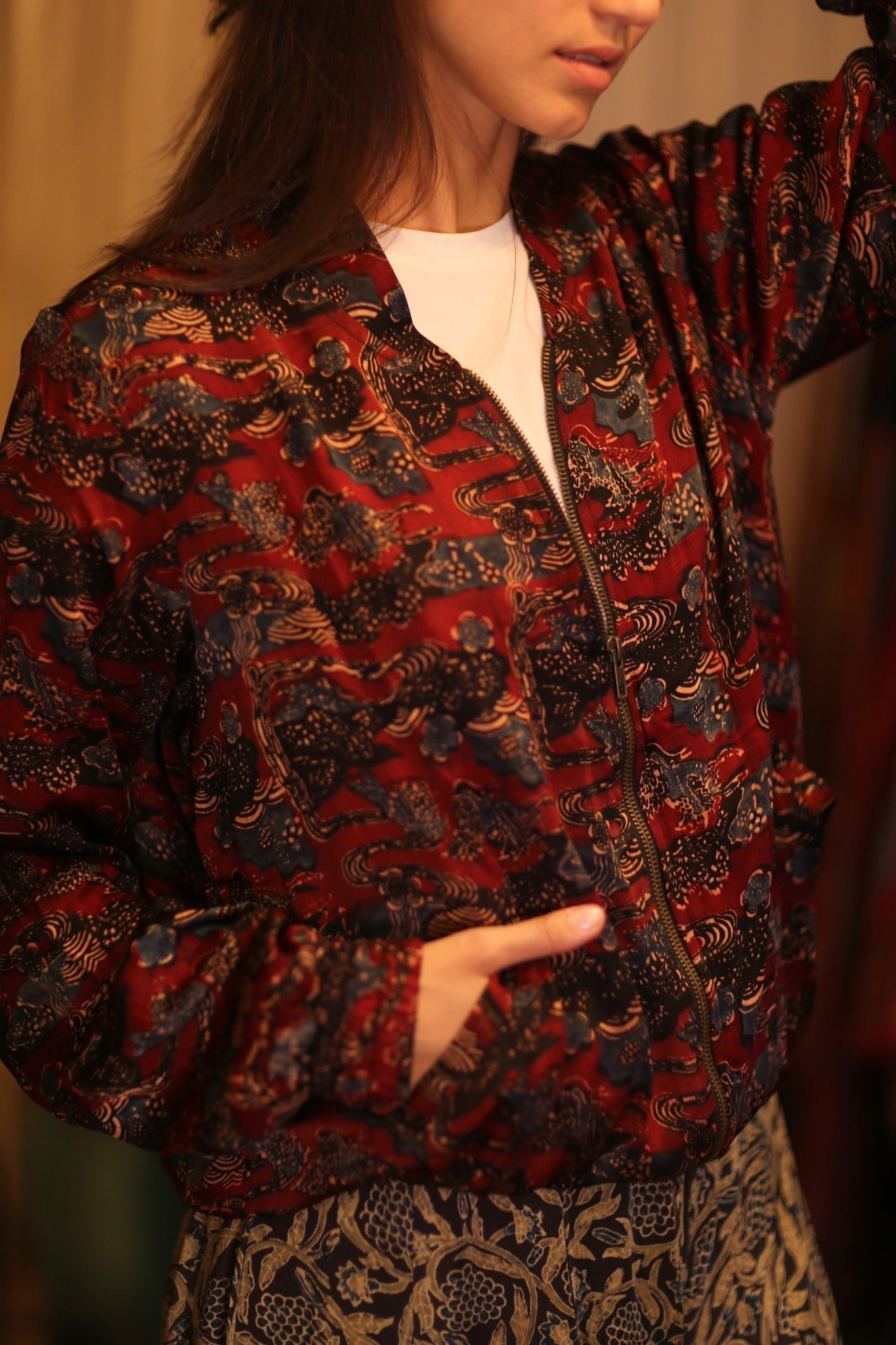 BOMBER JACKET SILK ANCHA POPI - MOMO STUDIO BERLIN - Berlin Concept Store - sustainable & ethical fashion