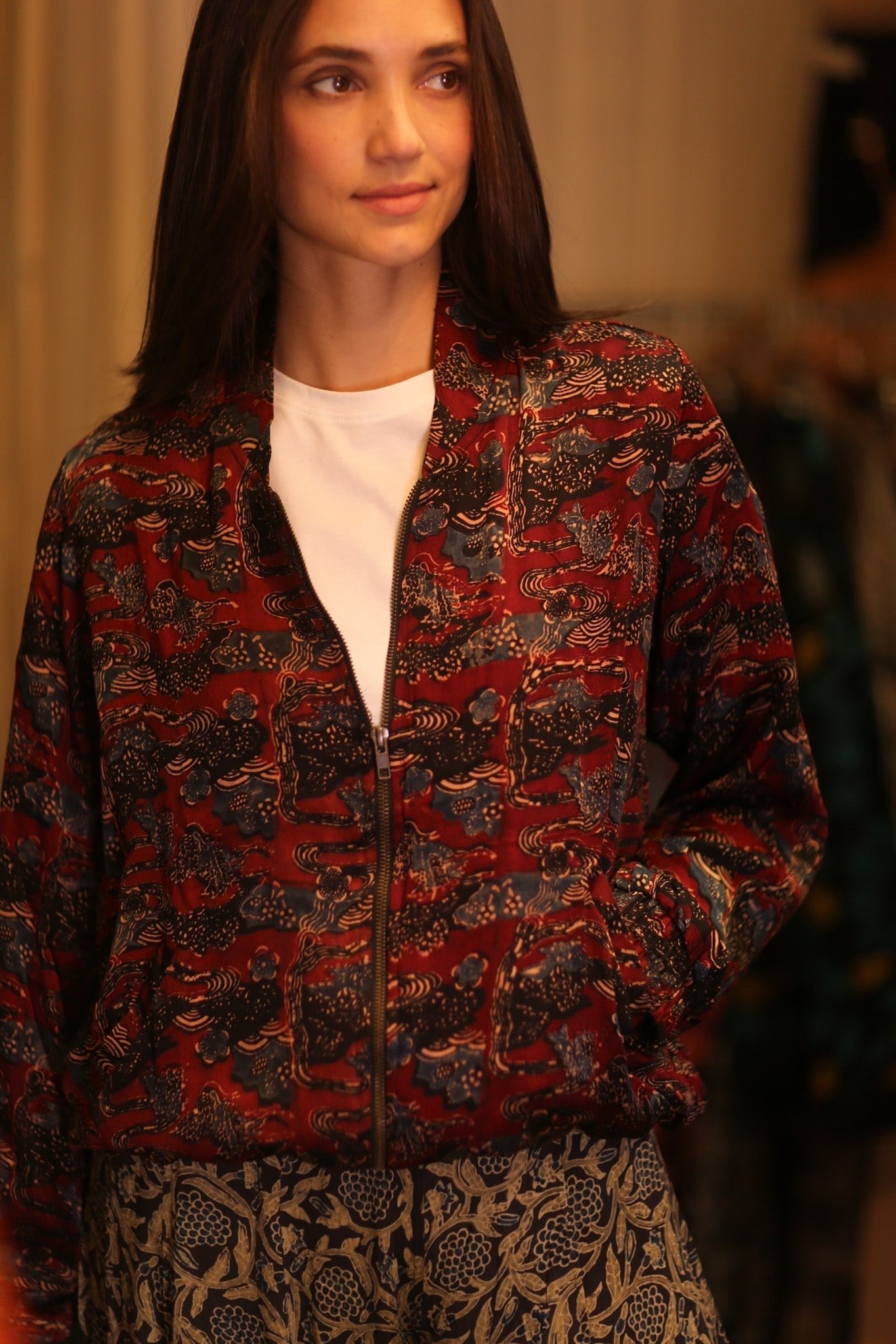 BOMBER JACKET SILK ANCHA POPI - MOMO STUDIO BERLIN - Berlin Concept Store - sustainable & ethical fashion