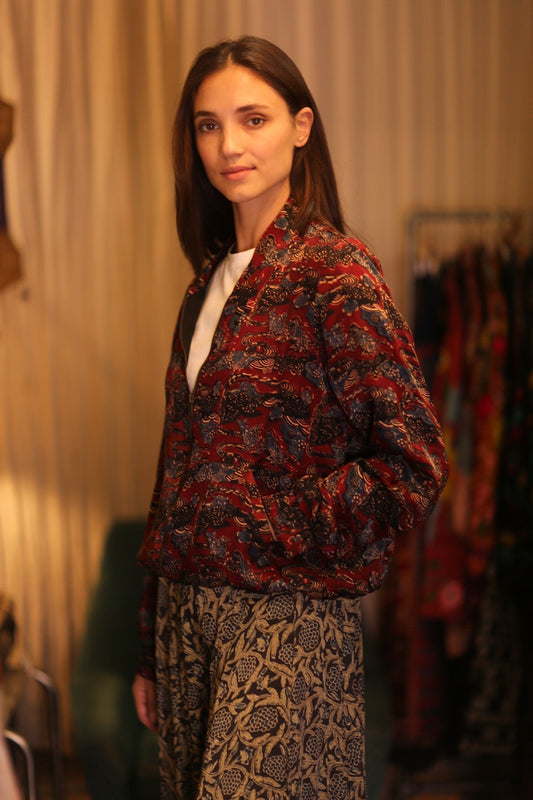 BOMBER JACKET SILK ANCHA POPI - MOMO STUDIO BERLIN - Berlin Concept Store - sustainable & ethical fashion