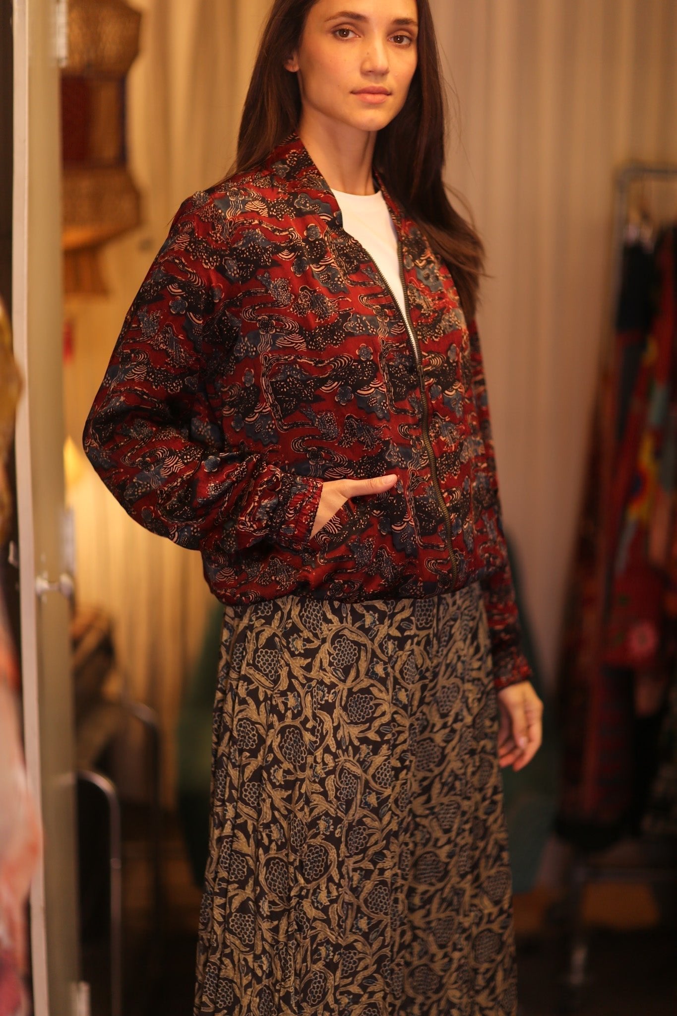 BOMBER JACKET SILK ANCHA POPI - MOMO STUDIO BERLIN - Berlin Concept Store - sustainable & ethical fashion