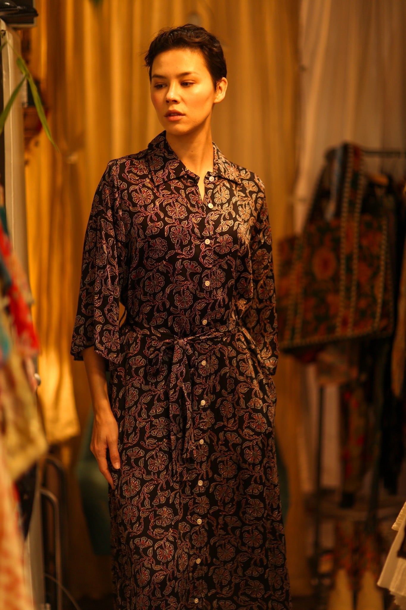 BOTTOM DOWN DRESS OLISA - MOMO STUDIO BERLIN - Berlin Concept Store - sustainable & ethical fashion