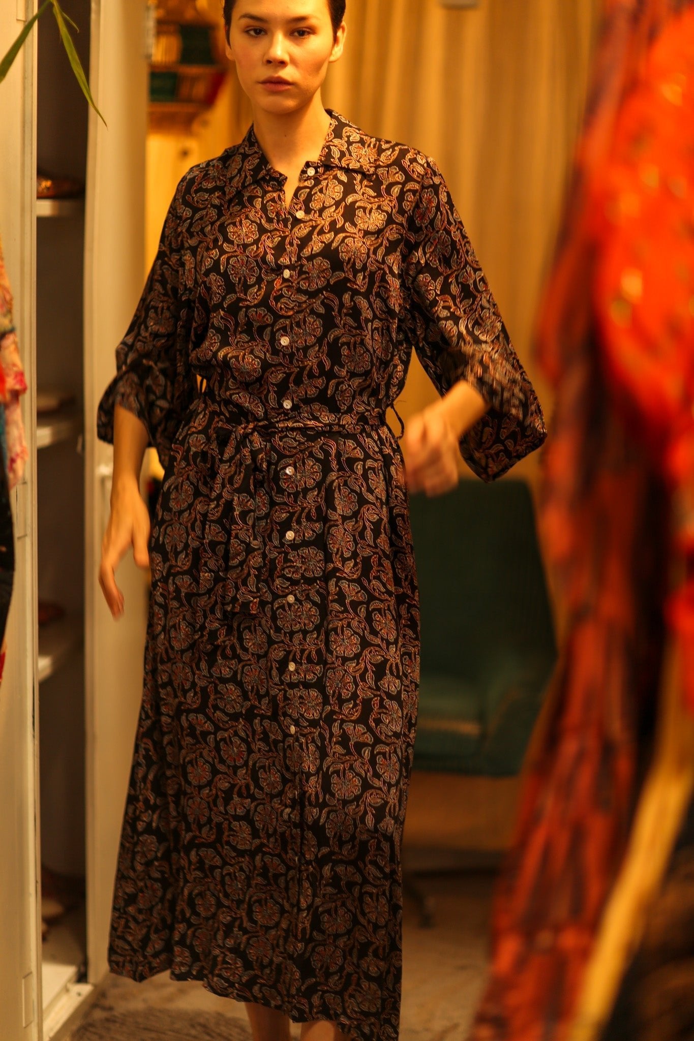 BOTTOM DOWN DRESS OLISA - MOMO STUDIO BERLIN - Berlin Concept Store - sustainable & ethical fashion