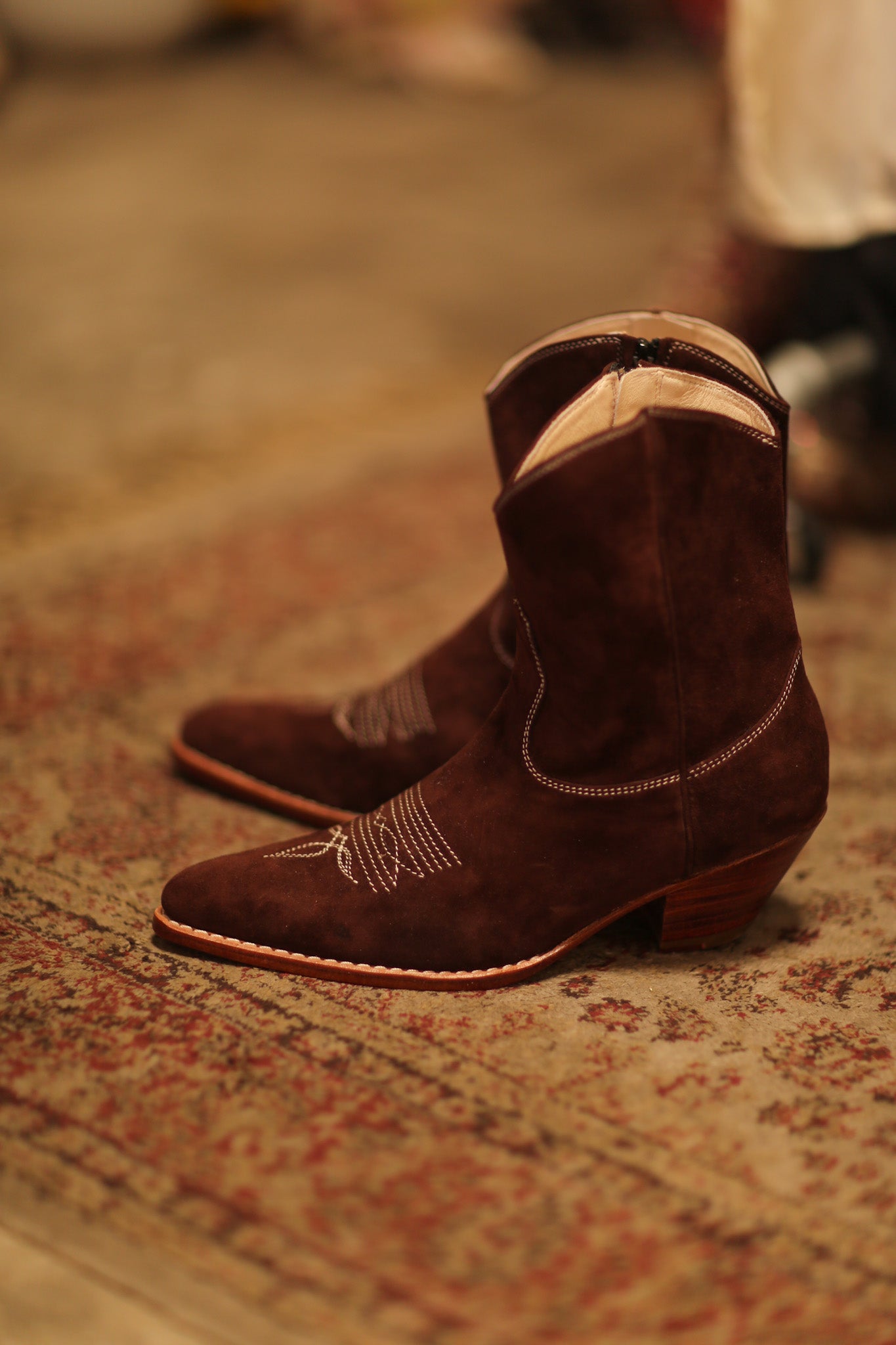 BROWN SUEDE SHORT BOOTS BRIALA - MOMO STUDIO BERLIN - Berlin Concept Store - sustainable & ethical fashion