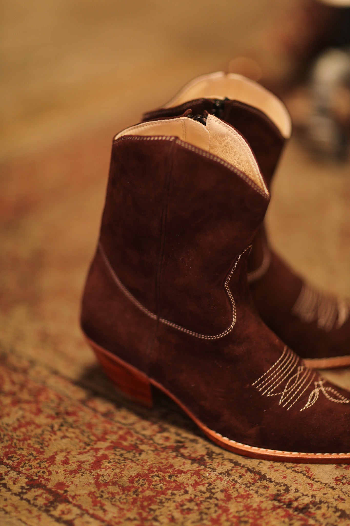 BROWN SUEDE SHORT BOOTS BRIALA - MOMO STUDIO BERLIN - Berlin Concept Store - sustainable & ethical fashion