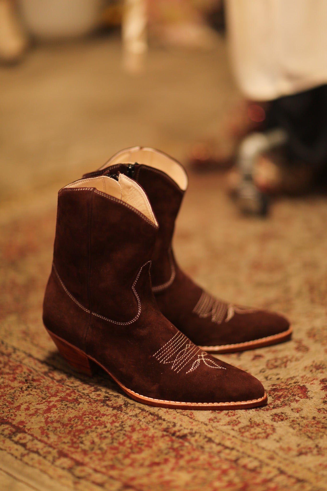 BROWN SUEDE SHORT BOOTS BRIALA - MOMO STUDIO BERLIN - Berlin Concept Store - sustainable & ethical fashion