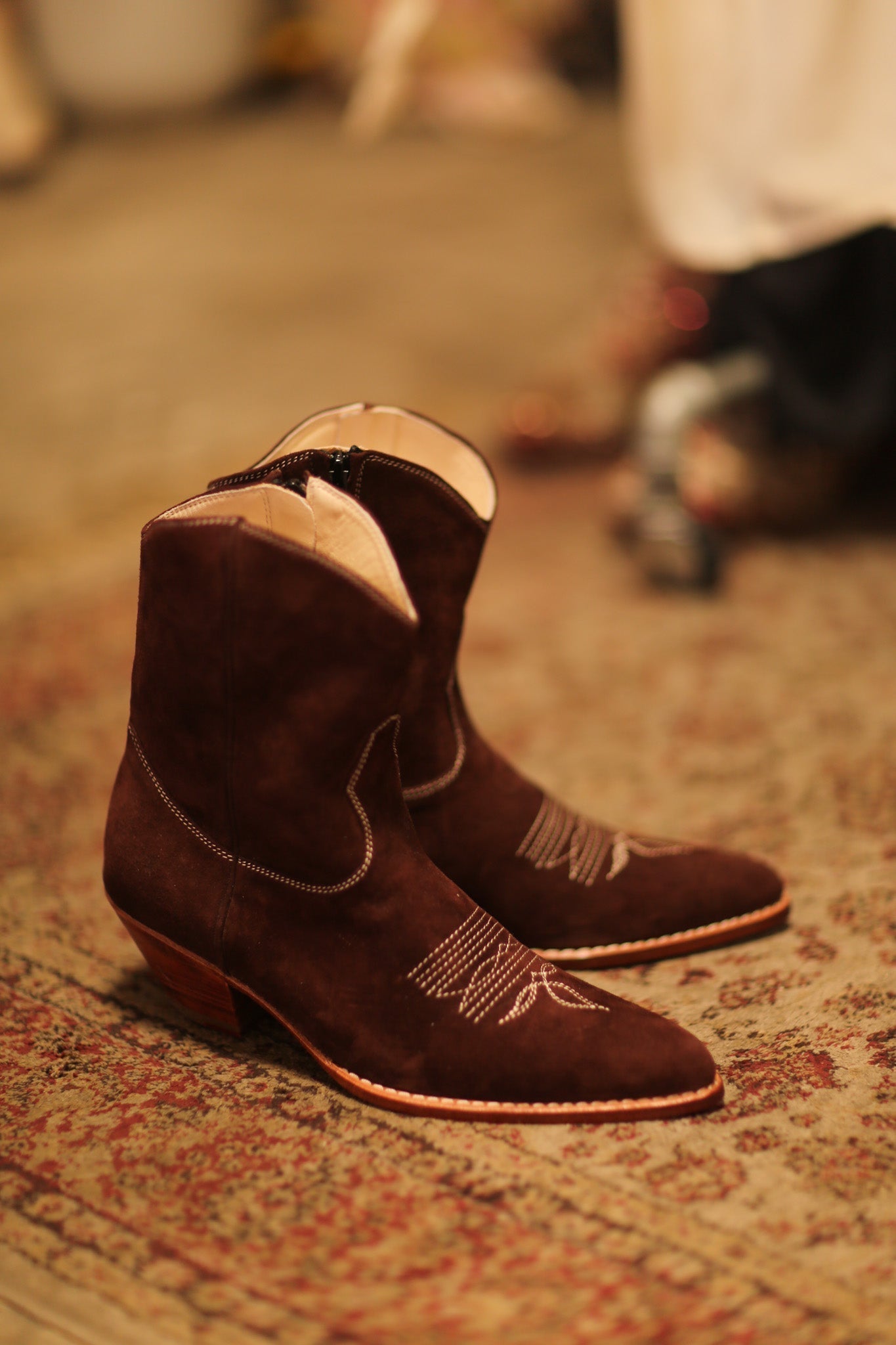 BROWN SUEDE SHORT BOOTS BRIALA - MOMO STUDIO BERLIN - Berlin Concept Store - sustainable & ethical fashion