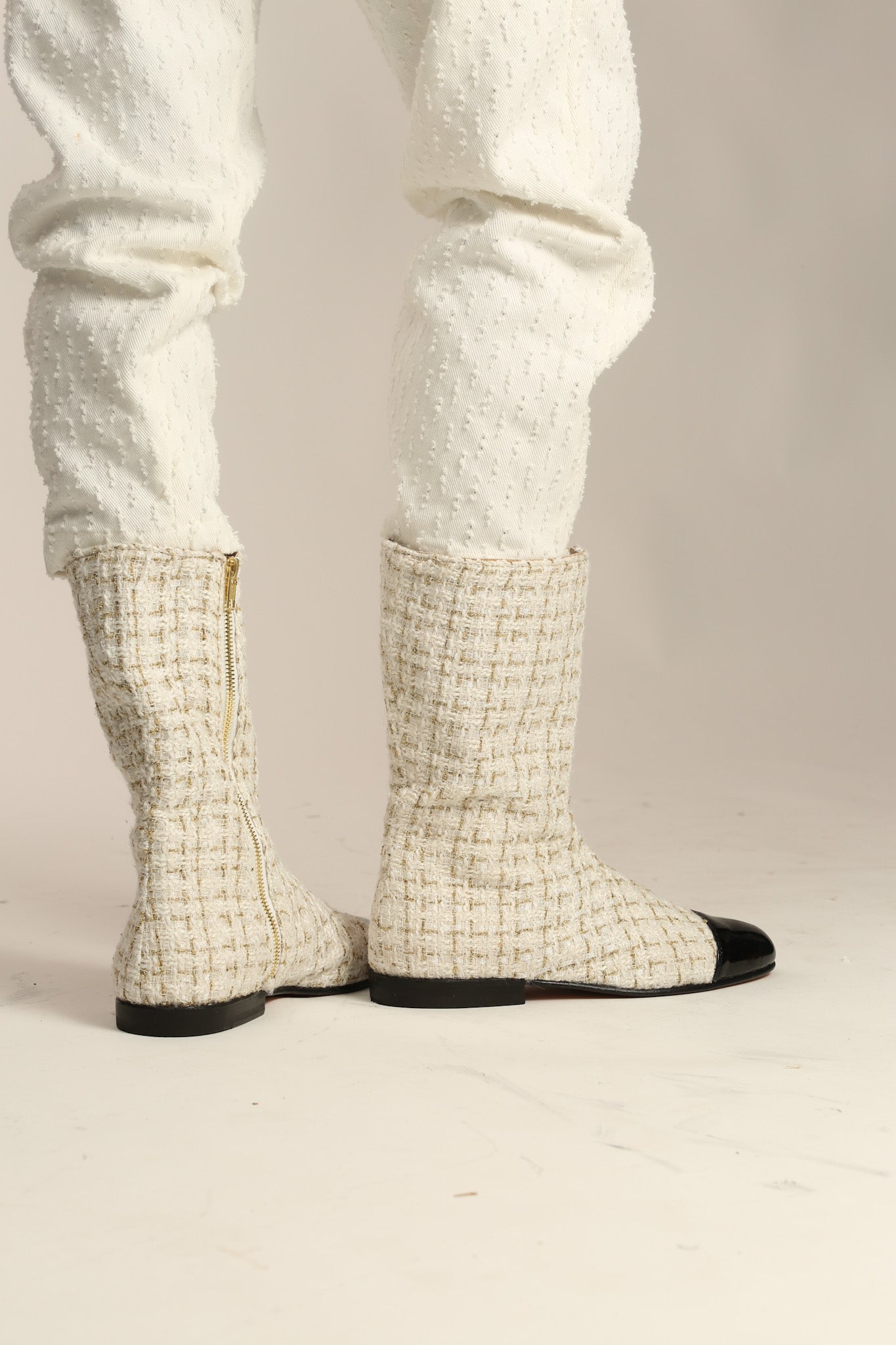 CHANEL CREAM BOOTS - MOMO STUDIO BERLIN - Berlin Concept Store - sustainable & ethical fashion