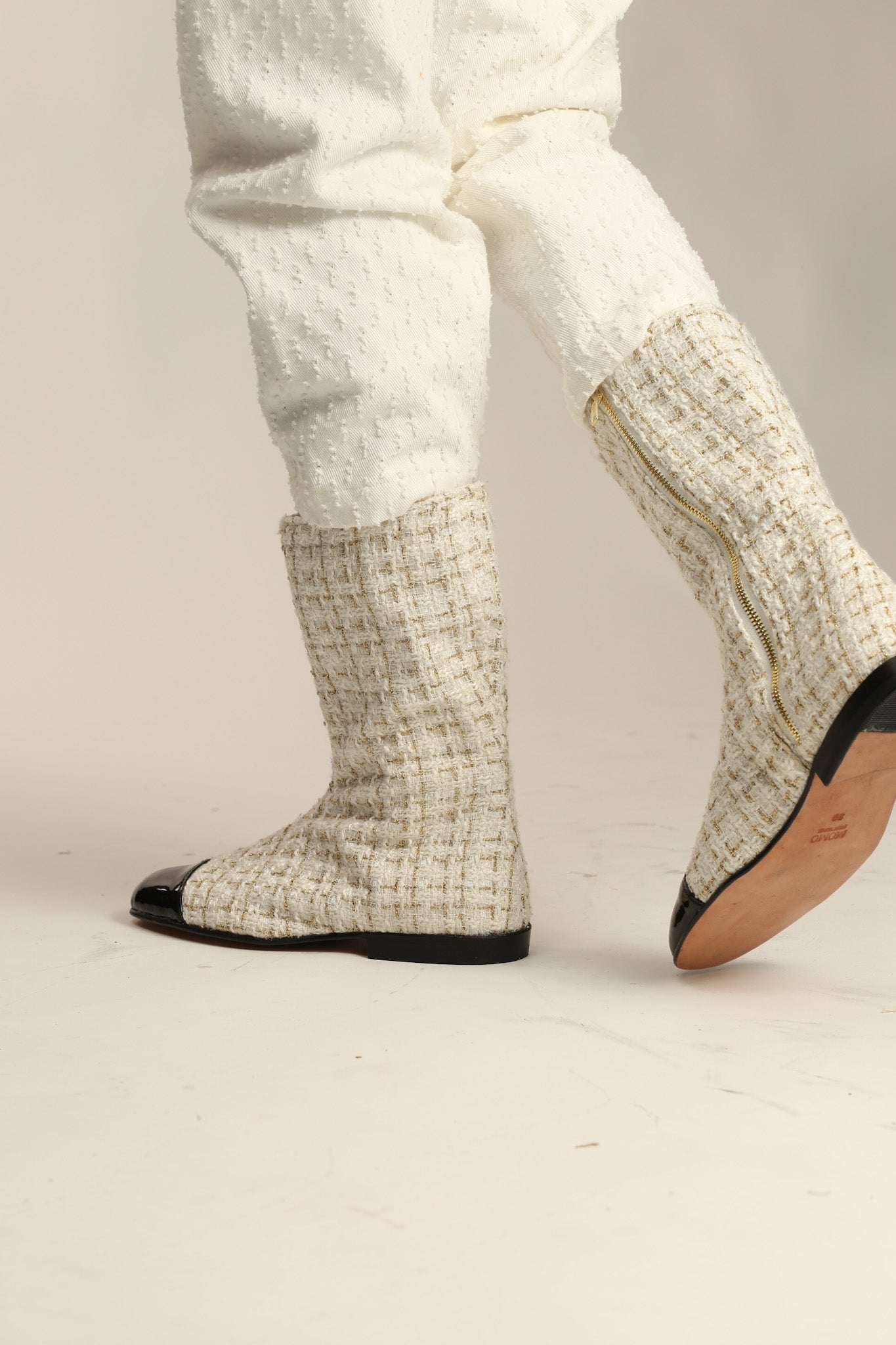CHANEL CREAM BOOTS - MOMO STUDIO BERLIN - Berlin Concept Store - sustainable & ethical fashion