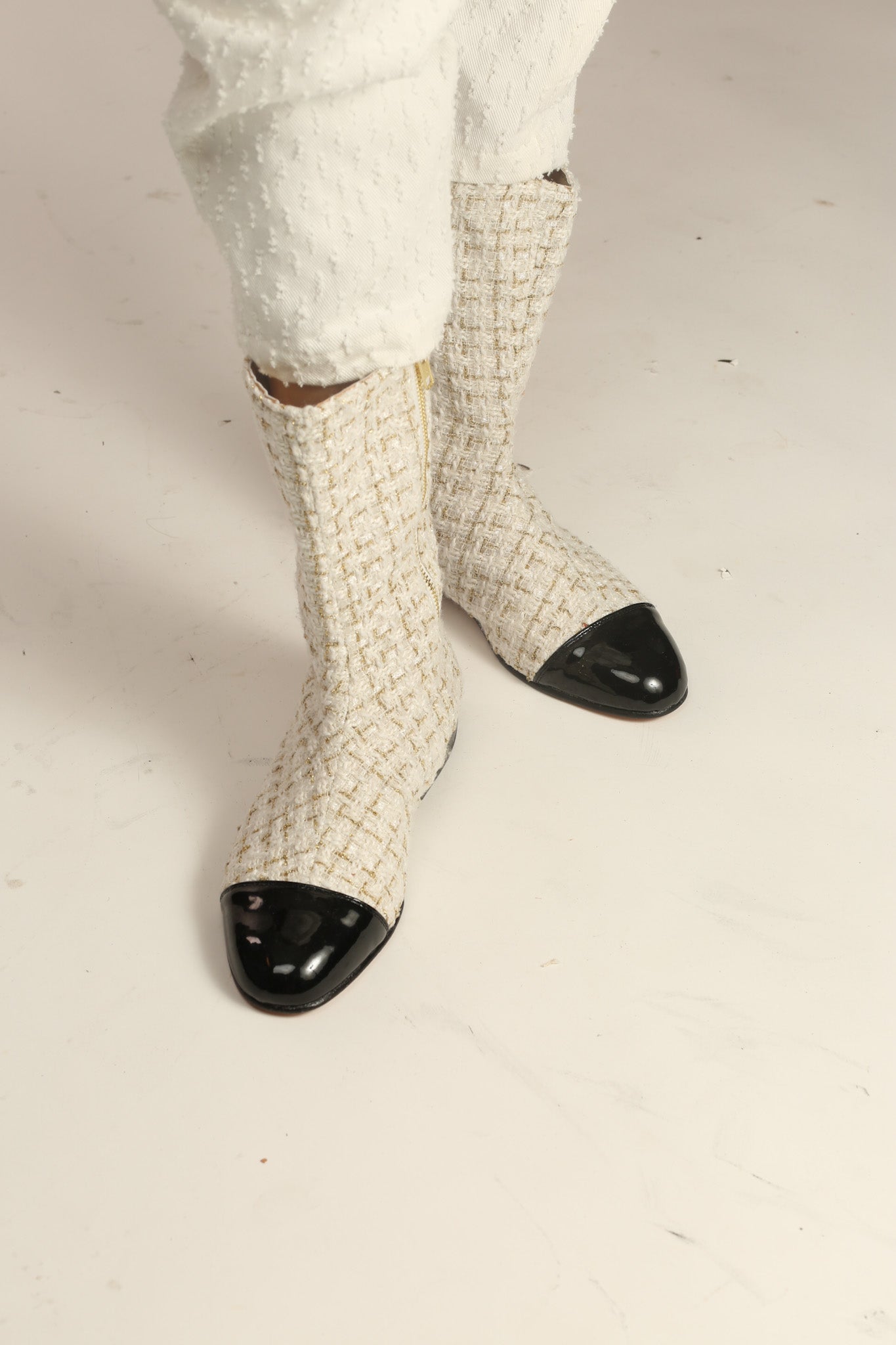 CHANEL CREAM BOOTS - MOMO STUDIO BERLIN - Berlin Concept Store - sustainable & ethical fashion