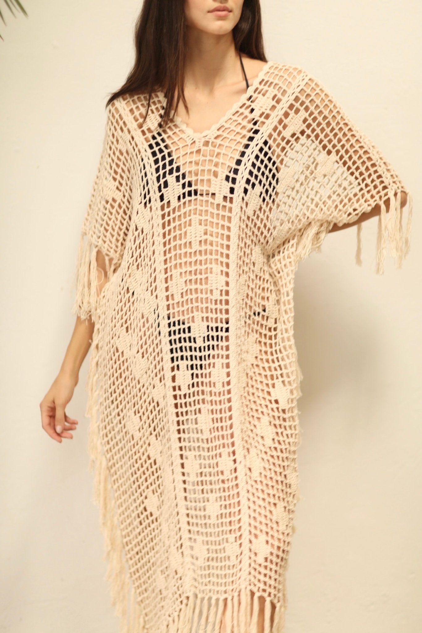 CONCODIA CROCHET KAFTAN DRESS - MOMO STUDIO BERLIN - Berlin Concept Store - sustainable & ethical fashion