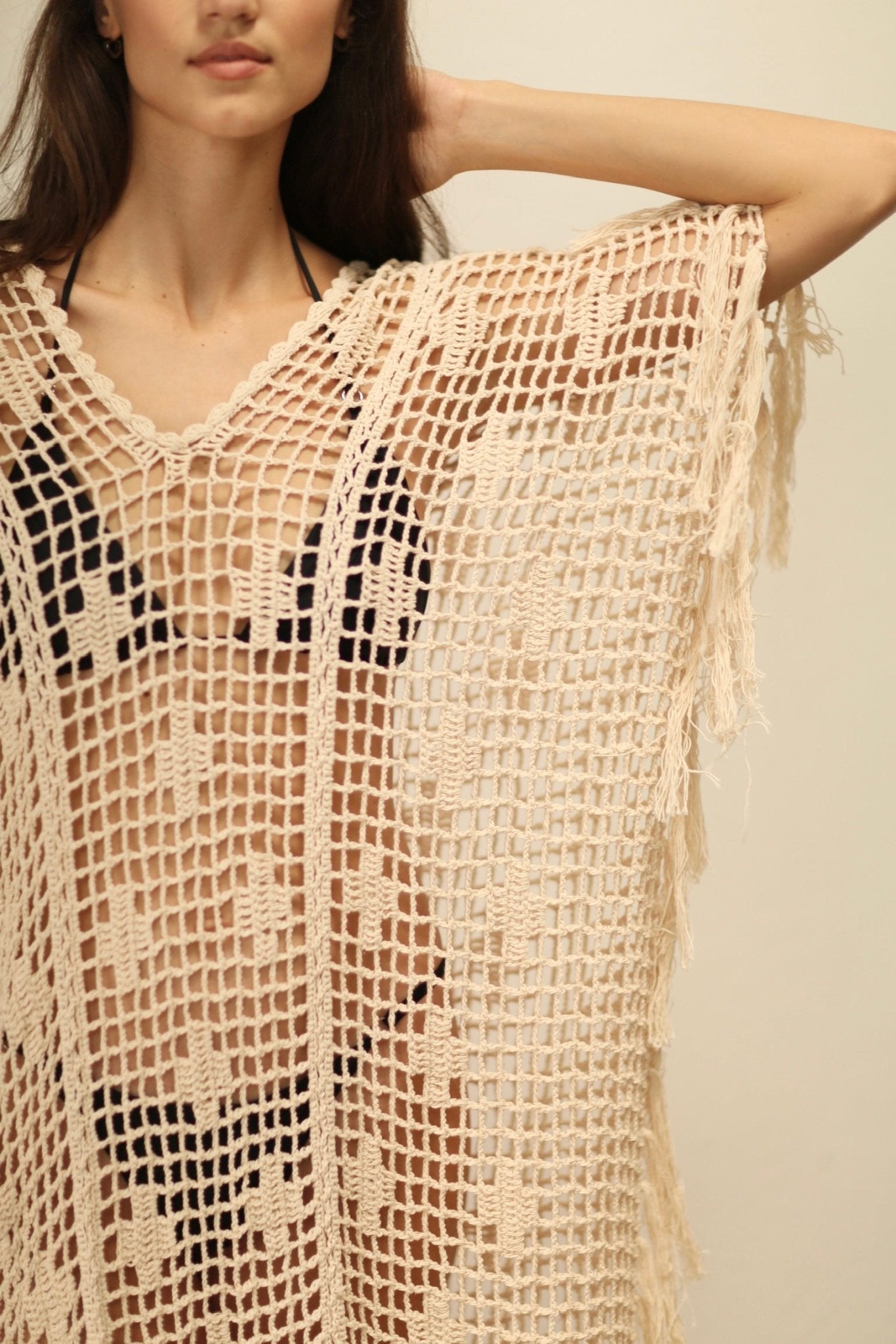 CONCODIA CROCHET KAFTAN DRESS - MOMO STUDIO BERLIN - Berlin Concept Store - sustainable & ethical fashion