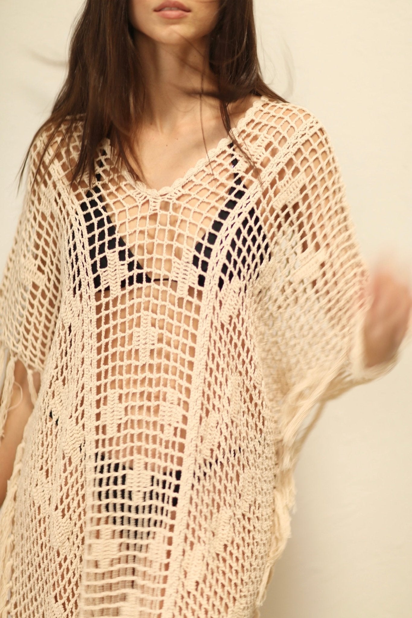 CONCODIA CROCHET KAFTAN DRESS - MOMO STUDIO BERLIN - Berlin Concept Store - sustainable & ethical fashion