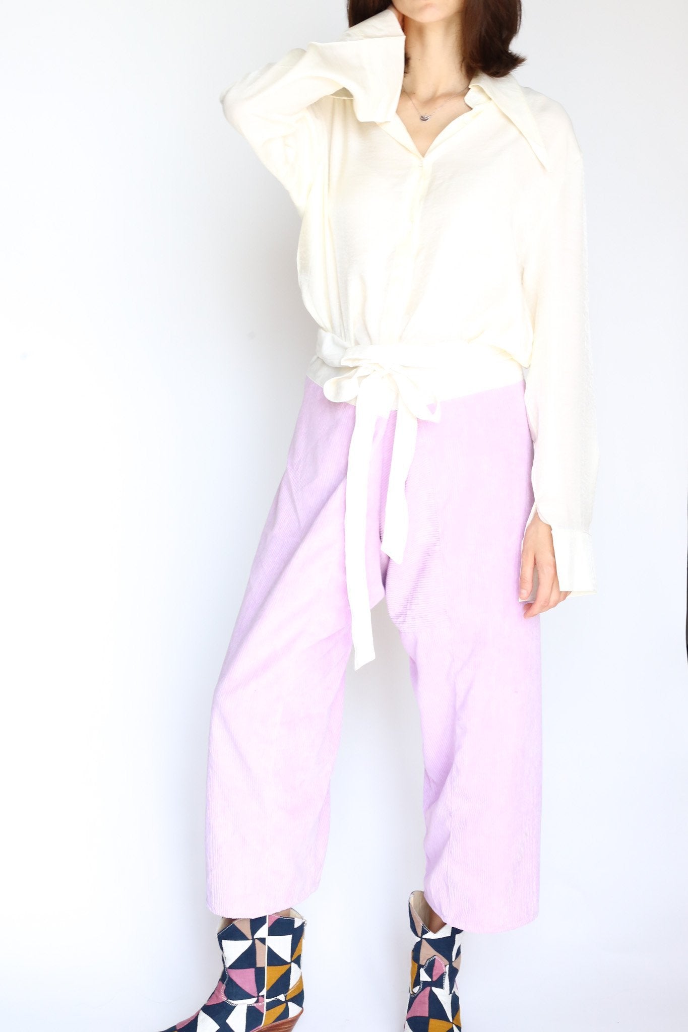 CORDUROY FISHERMAN PANTS TROUSERS - MOMO STUDIO BERLIN - Berlin Concept Store - sustainable & ethical fashion