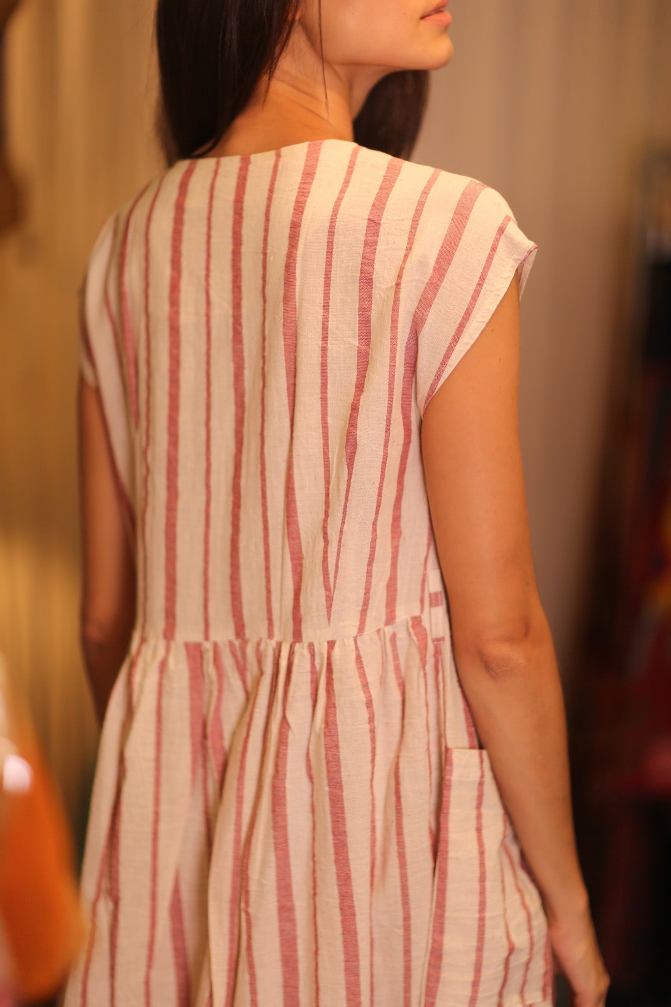 COTTON DRESS EDITH VAVI ROSE - MOMO STUDIO BERLIN - Berlin Concept Store - sustainable & ethical fashion