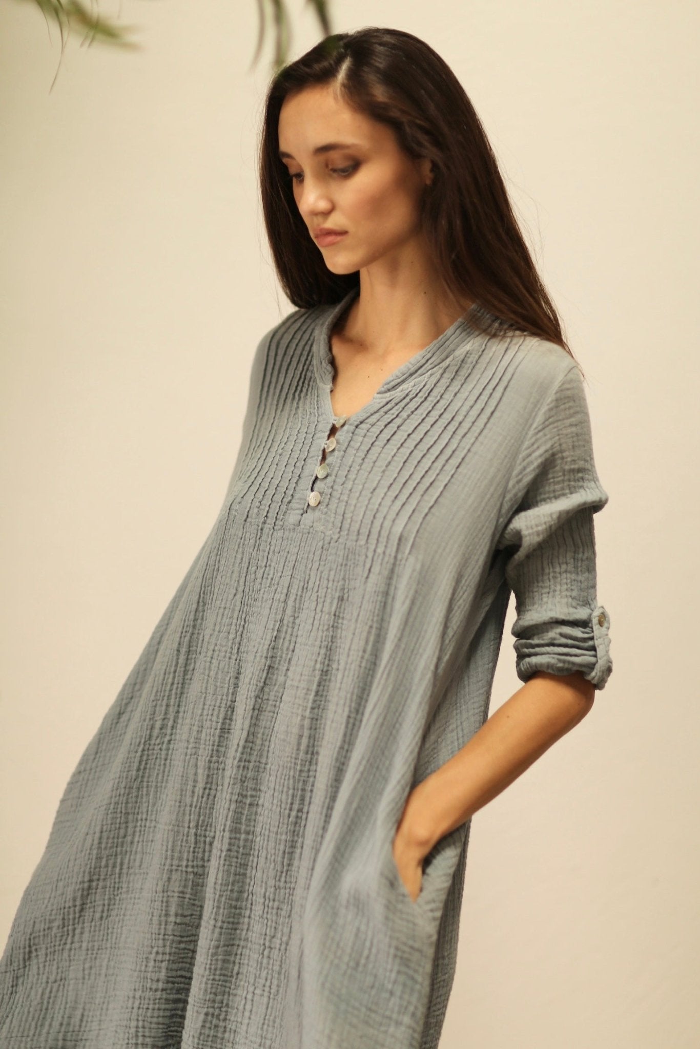 COTTON DRESS HARMONIA - MOMO STUDIO BERLIN - Berlin Concept Store - sustainable & ethical fashion