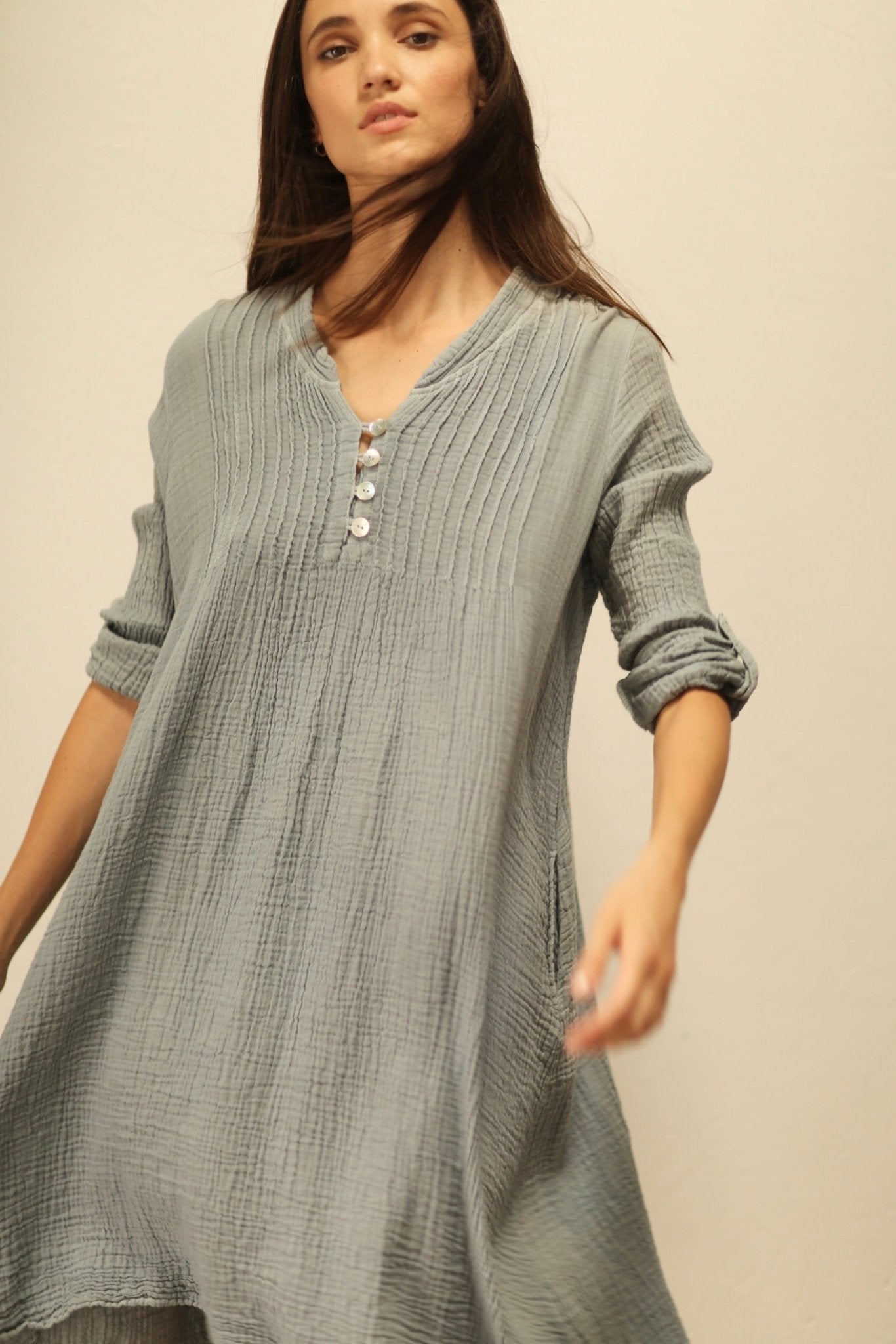 COTTON DRESS HARMONIA - MOMO STUDIO BERLIN - Berlin Concept Store - sustainable & ethical fashion