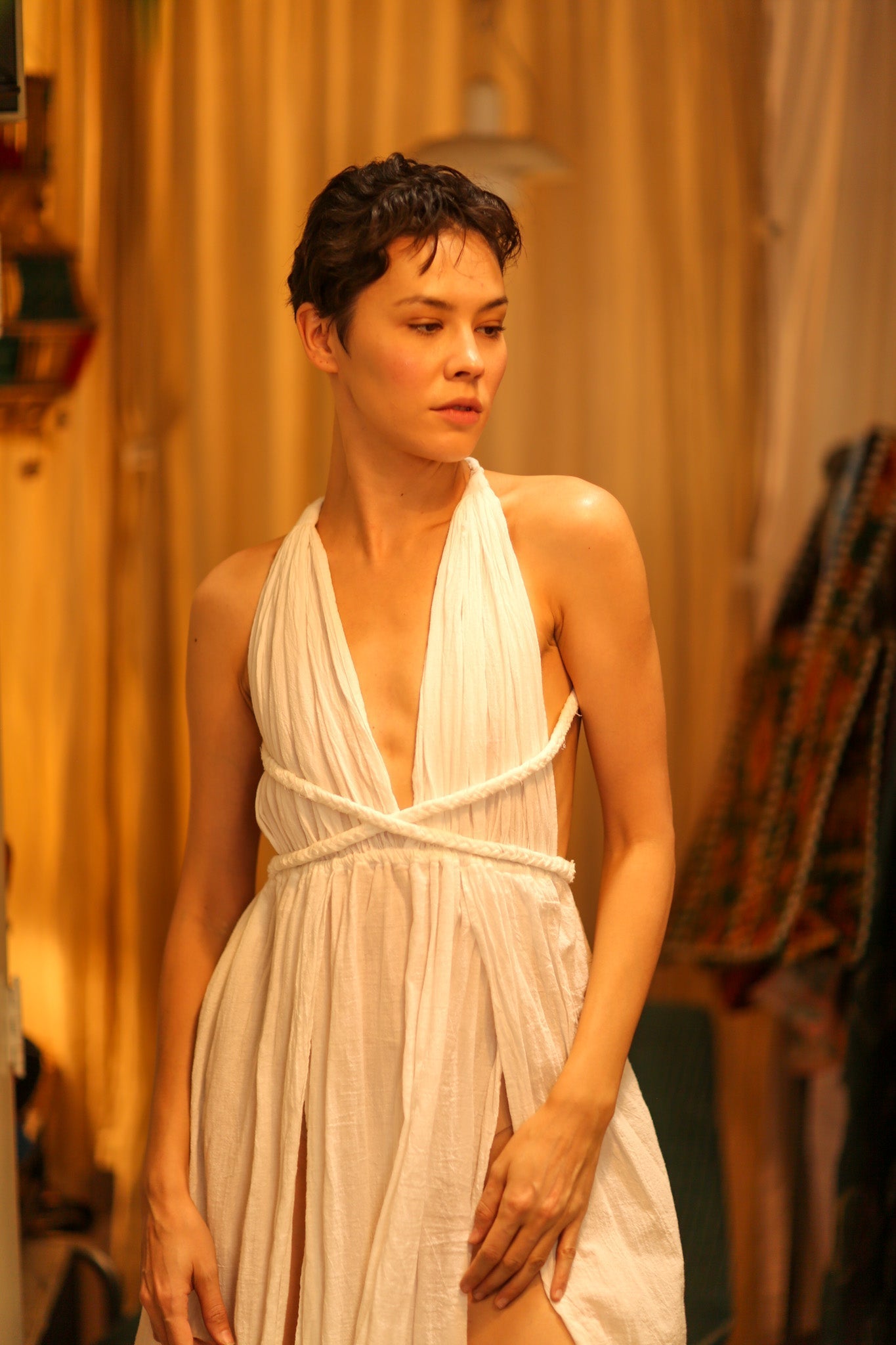 COTTON DRESS MAGRA - BANGKOK TAILOR CLOTHING STORE - HANDMADE CLOTHING