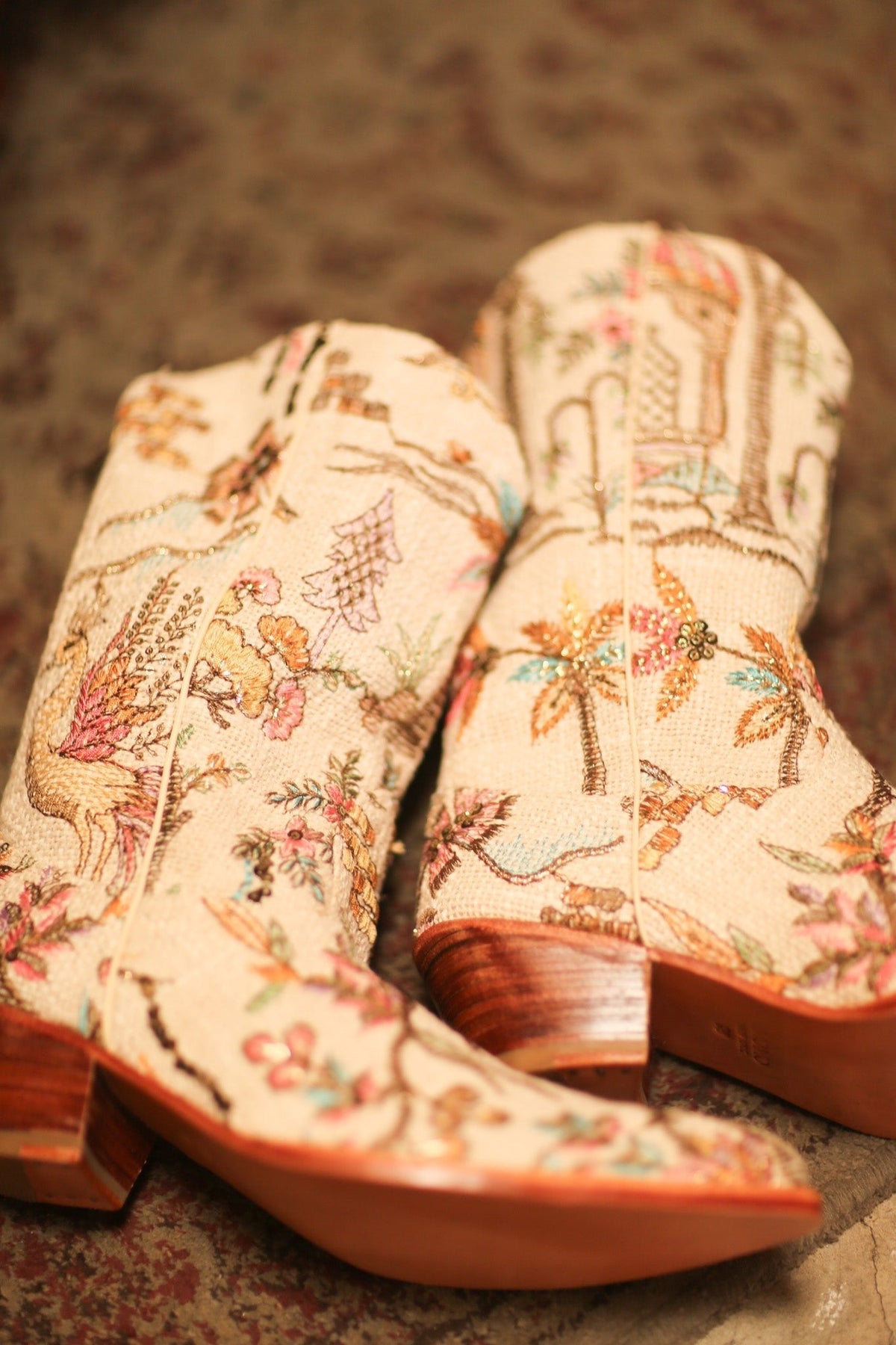 COTTON EMBROIDERED NOVELTY WESTERN BOOTS WESER - MOMO STUDIO BERLIN - Berlin Concept Store - sustainable & ethical fashion