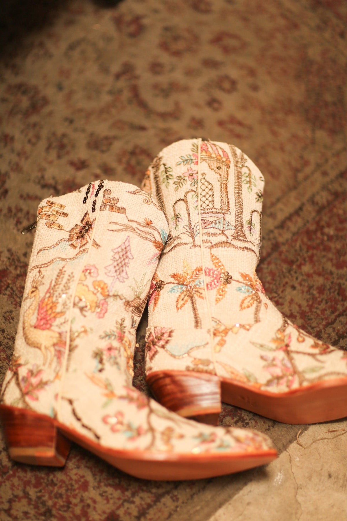 COTTON EMBROIDERED NOVELTY WESTERN BOOTS WESER - MOMO STUDIO BERLIN - Berlin Concept Store - sustainable & ethical fashion