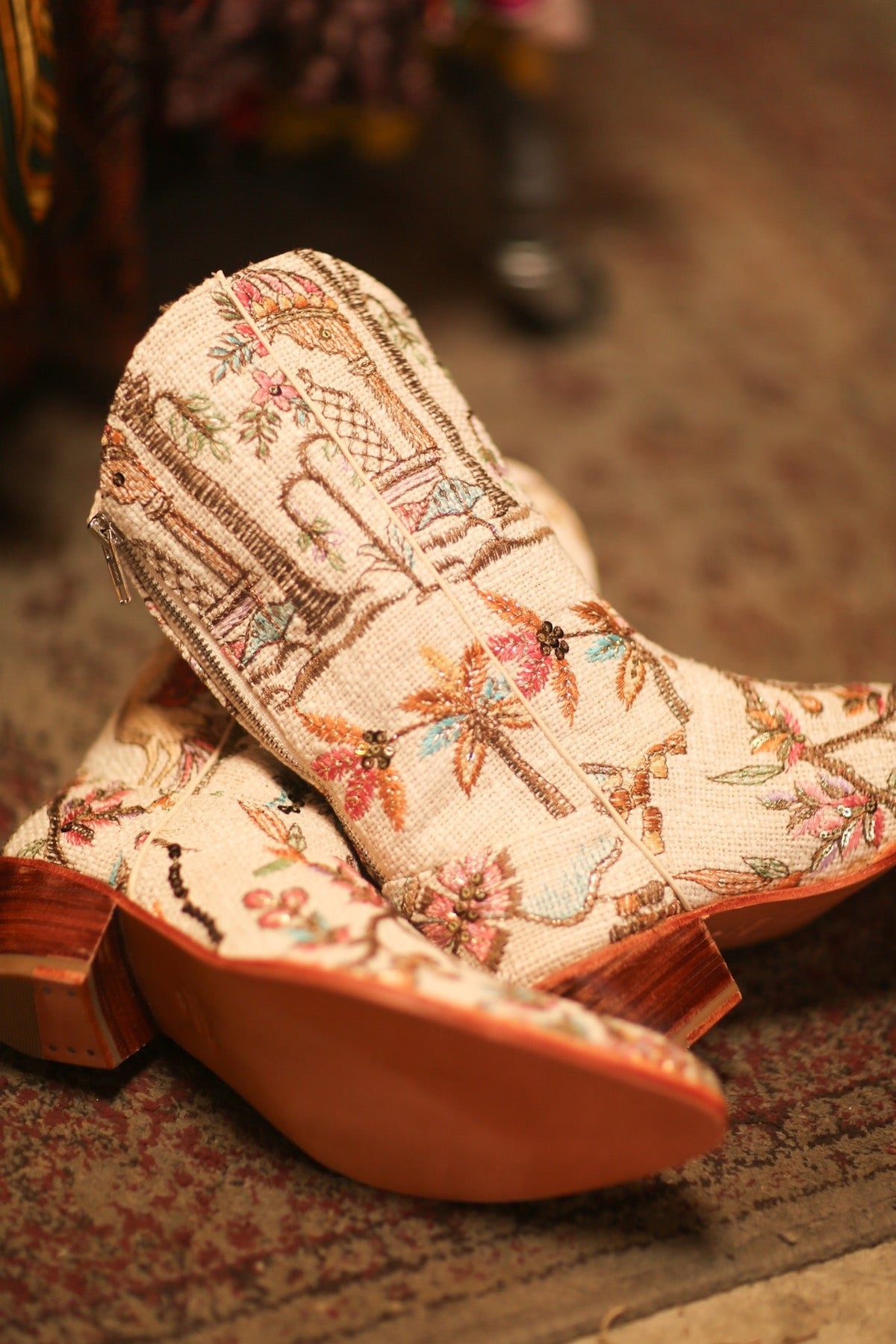 COTTON EMBROIDERED NOVELTY WESTERN BOOTS WESER - MOMO STUDIO BERLIN - Berlin Concept Store - sustainable & ethical fashion