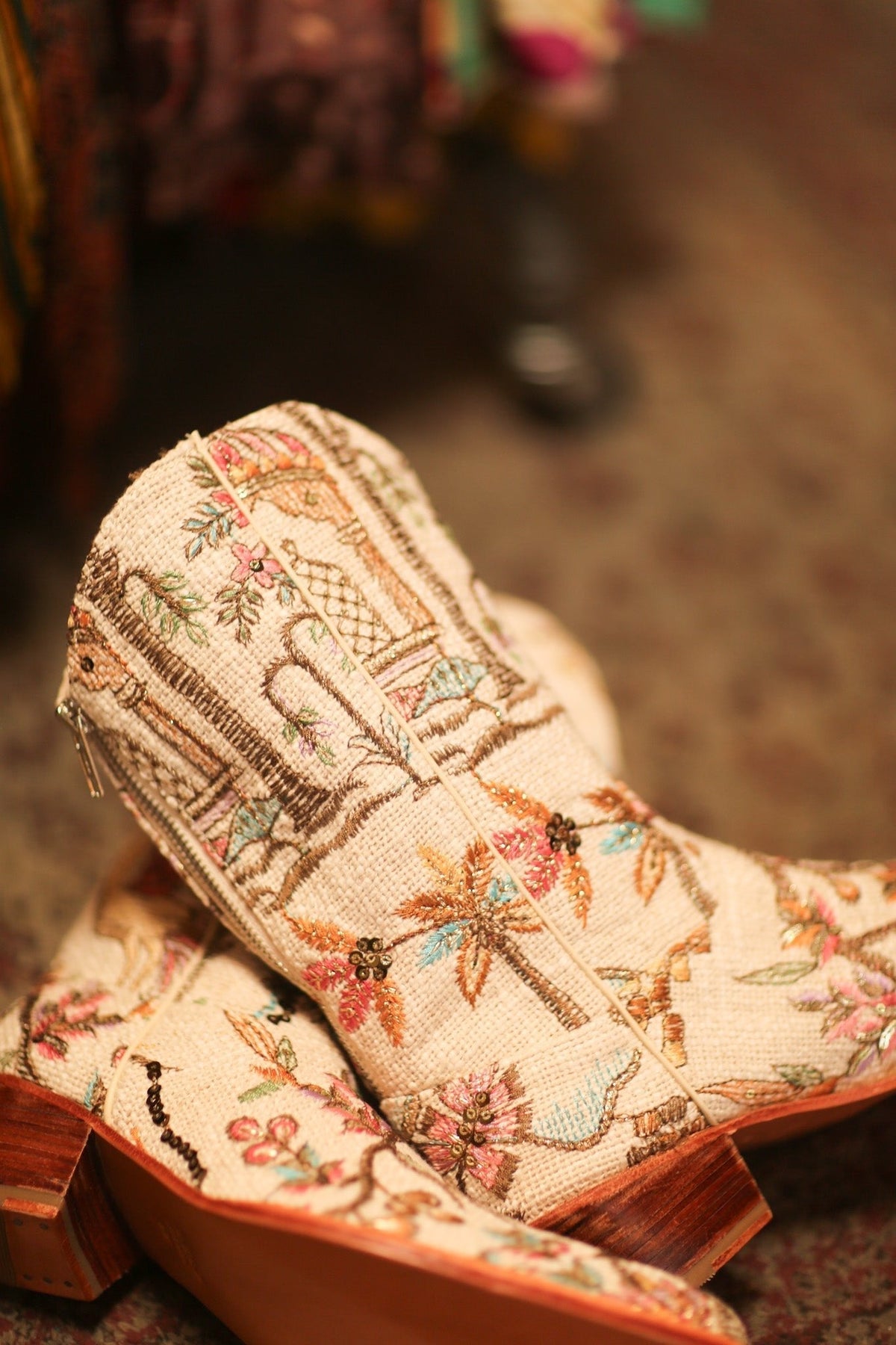 COTTON EMBROIDERED NOVELTY WESTERN BOOTS WESER - MOMO STUDIO BERLIN - Berlin Concept Store - sustainable & ethical fashion