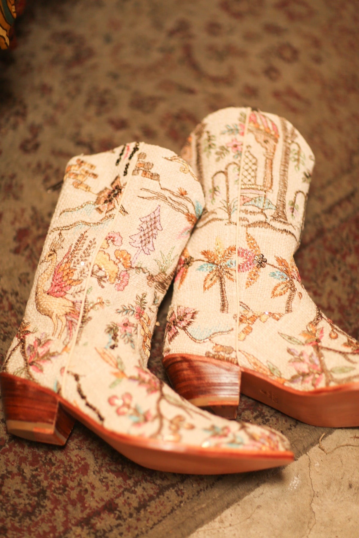 COTTON EMBROIDERED NOVELTY WESTERN BOOTS WESER - MOMO STUDIO BERLIN - Berlin Concept Store - sustainable & ethical fashion