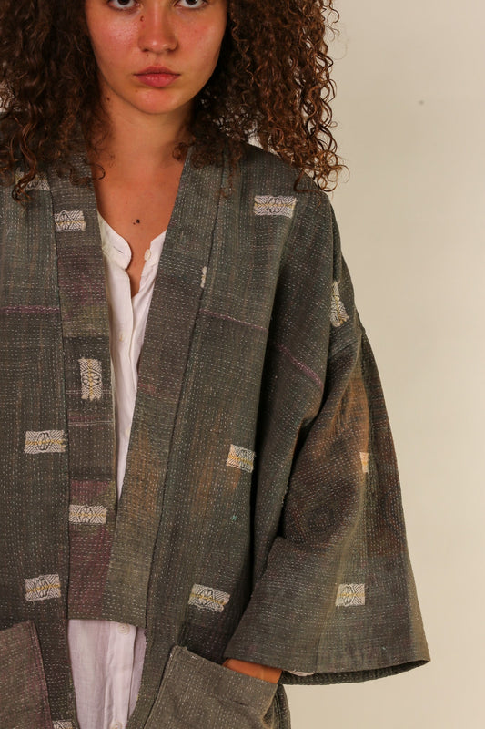 COTTON JACKET PIRA VINTAGE KANTHA QUILT - MOMO STUDIO BERLIN - Berlin Concept Store - sustainable & ethical fashion