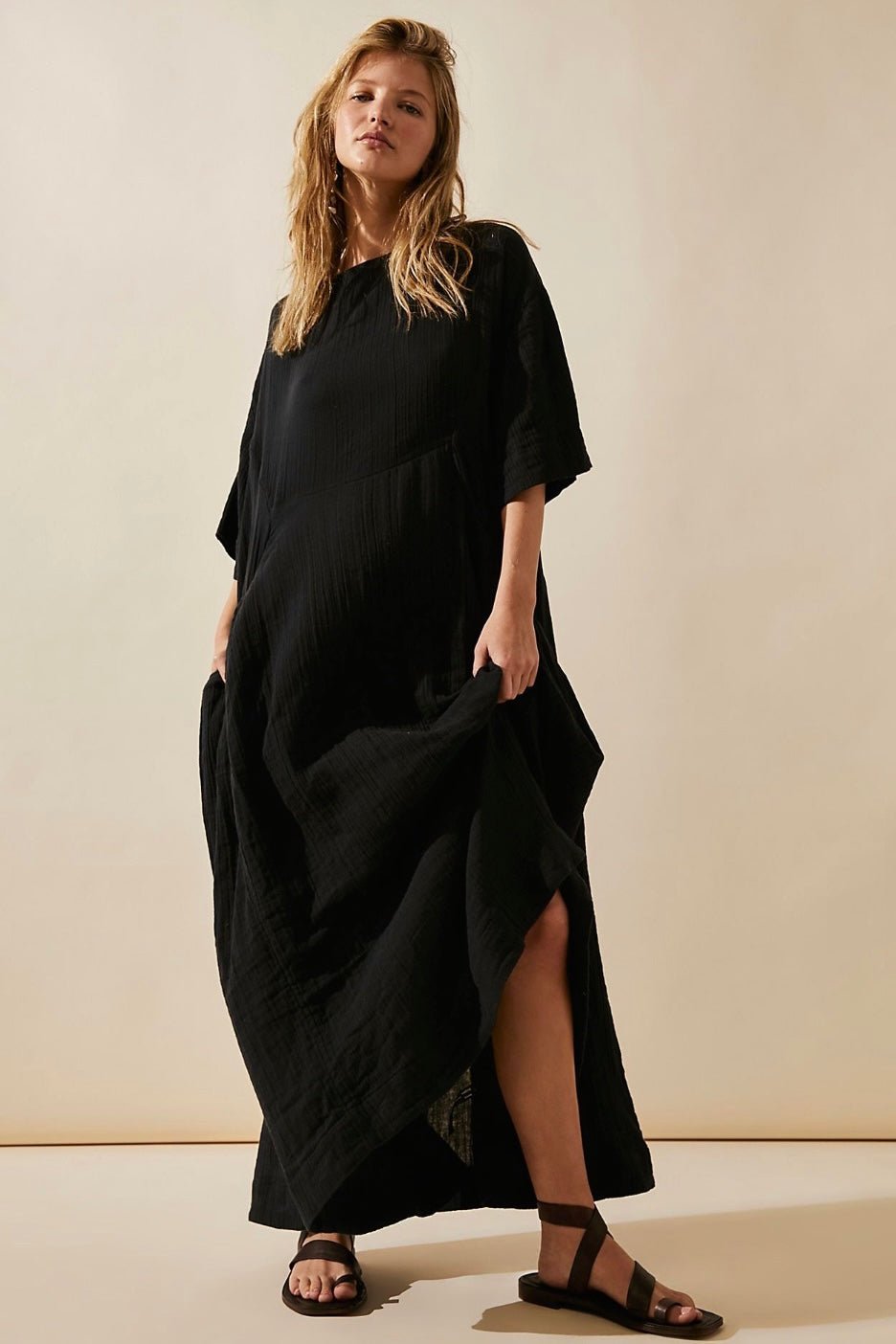 COTTON KAFTAN DRESS DALIA - MOMO STUDIO BERLIN - Berlin Concept Store - sustainable & ethical fashion