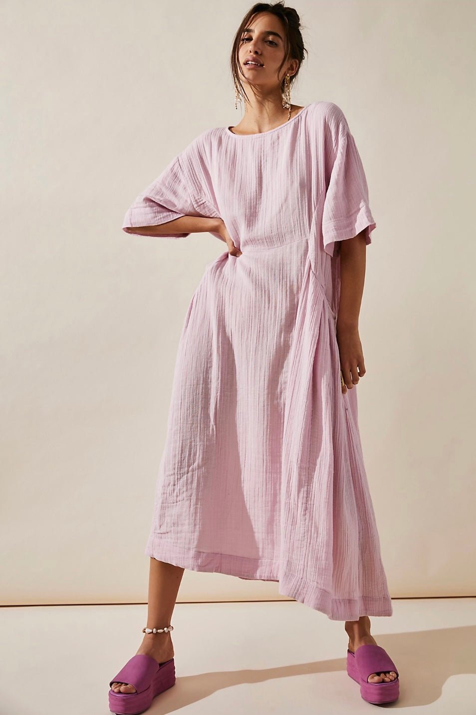 COTTON KAFTAN DRESS DALIA - MOMO STUDIO BERLIN - Berlin Concept Store - sustainable & ethical fashion