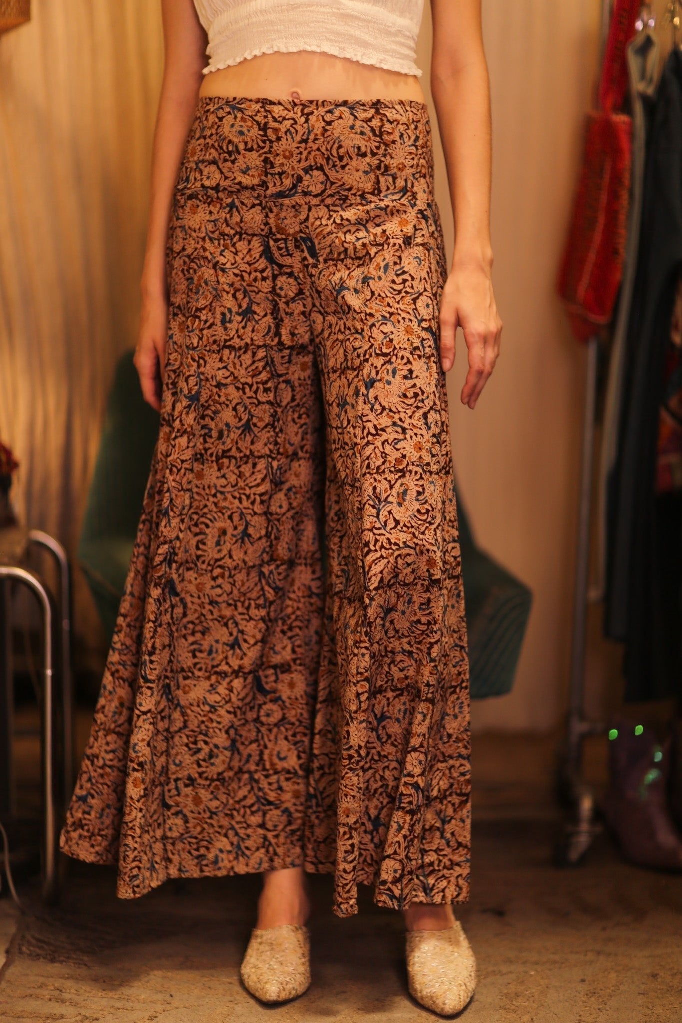 COTTON WIDE LEGS LONG PANTS RUBY LAMIN - MOMO STUDIO BERLIN - Berlin Concept Store - sustainable & ethical fashion