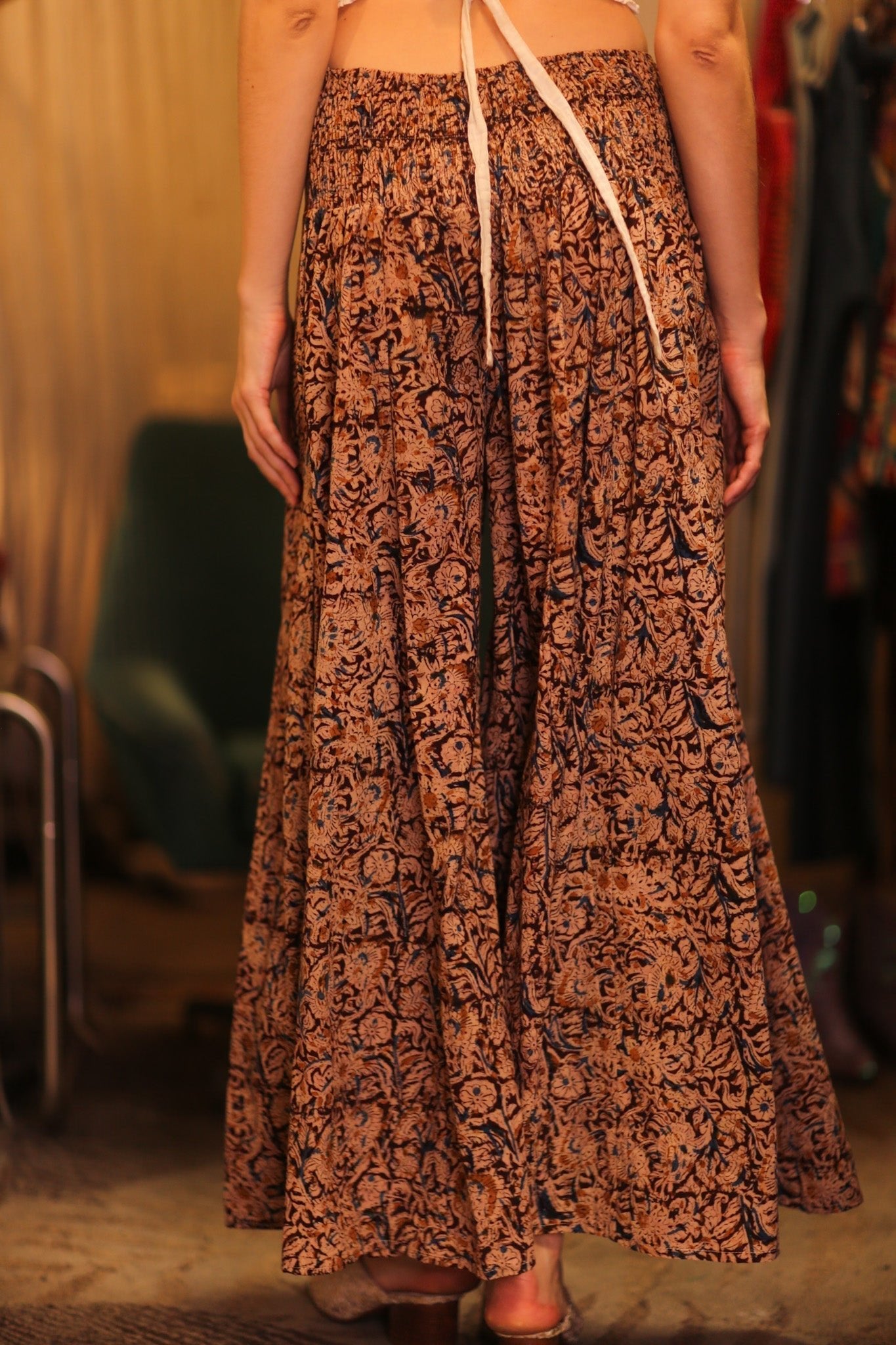 COTTON WIDE LEGS LONG PANTS RUBY LAMIN - MOMO STUDIO BERLIN - Berlin Concept Store - sustainable & ethical fashion