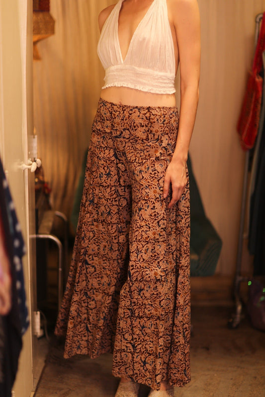 COTTON WIDE LEGS LONG PANTS RUBY LAMIN - MOMO STUDIO BERLIN - Berlin Concept Store - sustainable & ethical fashion