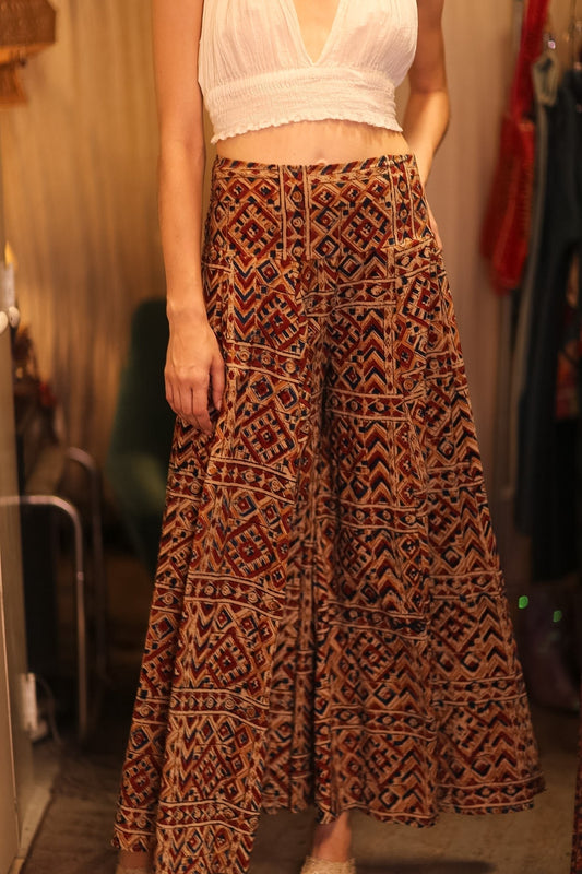 COTTON WIDE LEGS LONG PANTS RUBY MHAMKWET - MOMO STUDIO BERLIN - Berlin Concept Store - sustainable & ethical fashion