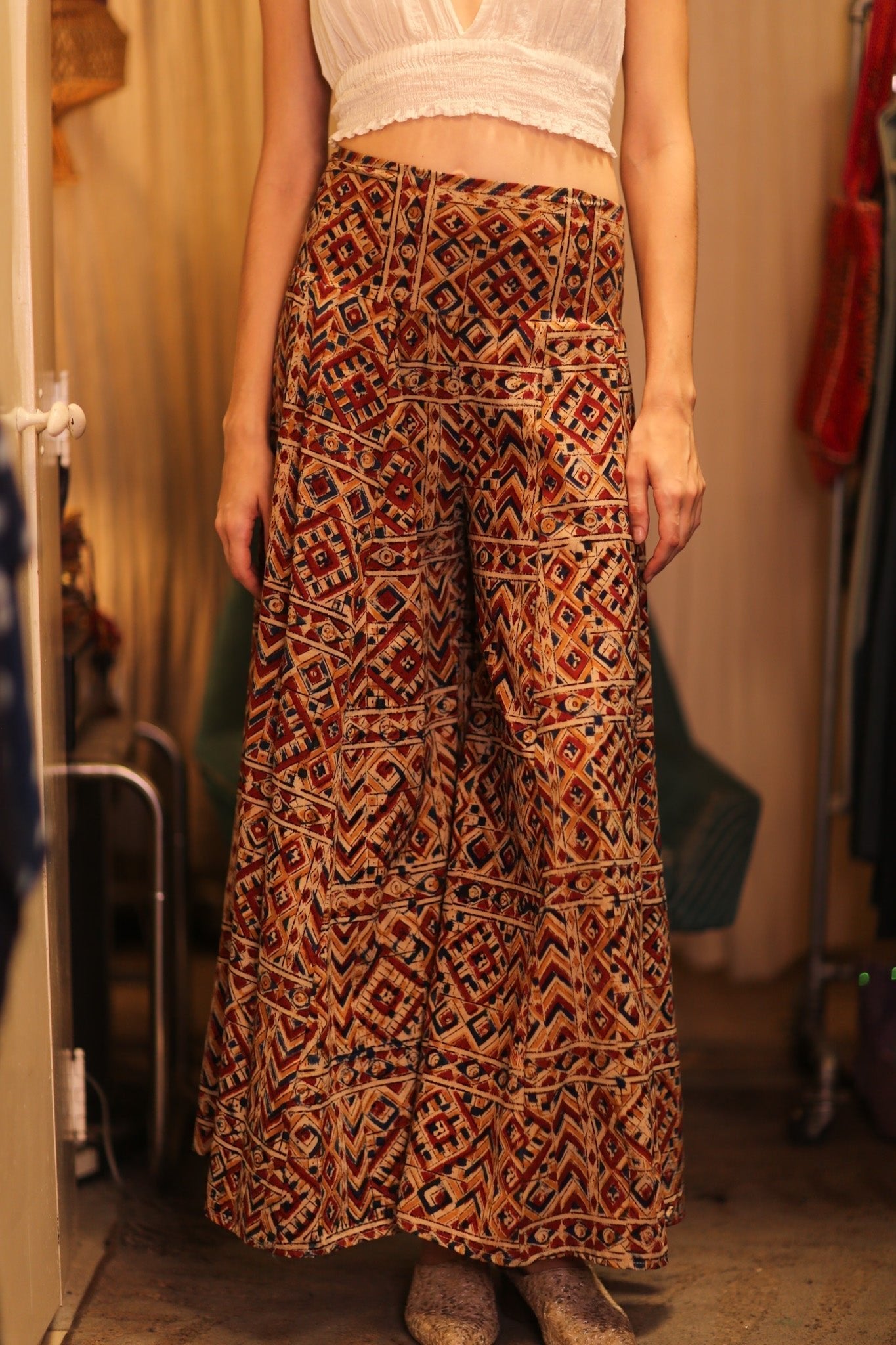 COTTON WIDE LEGS LONG PANTS RUBY MHAMKWET - MOMO STUDIO BERLIN - Berlin Concept Store - sustainable & ethical fashion