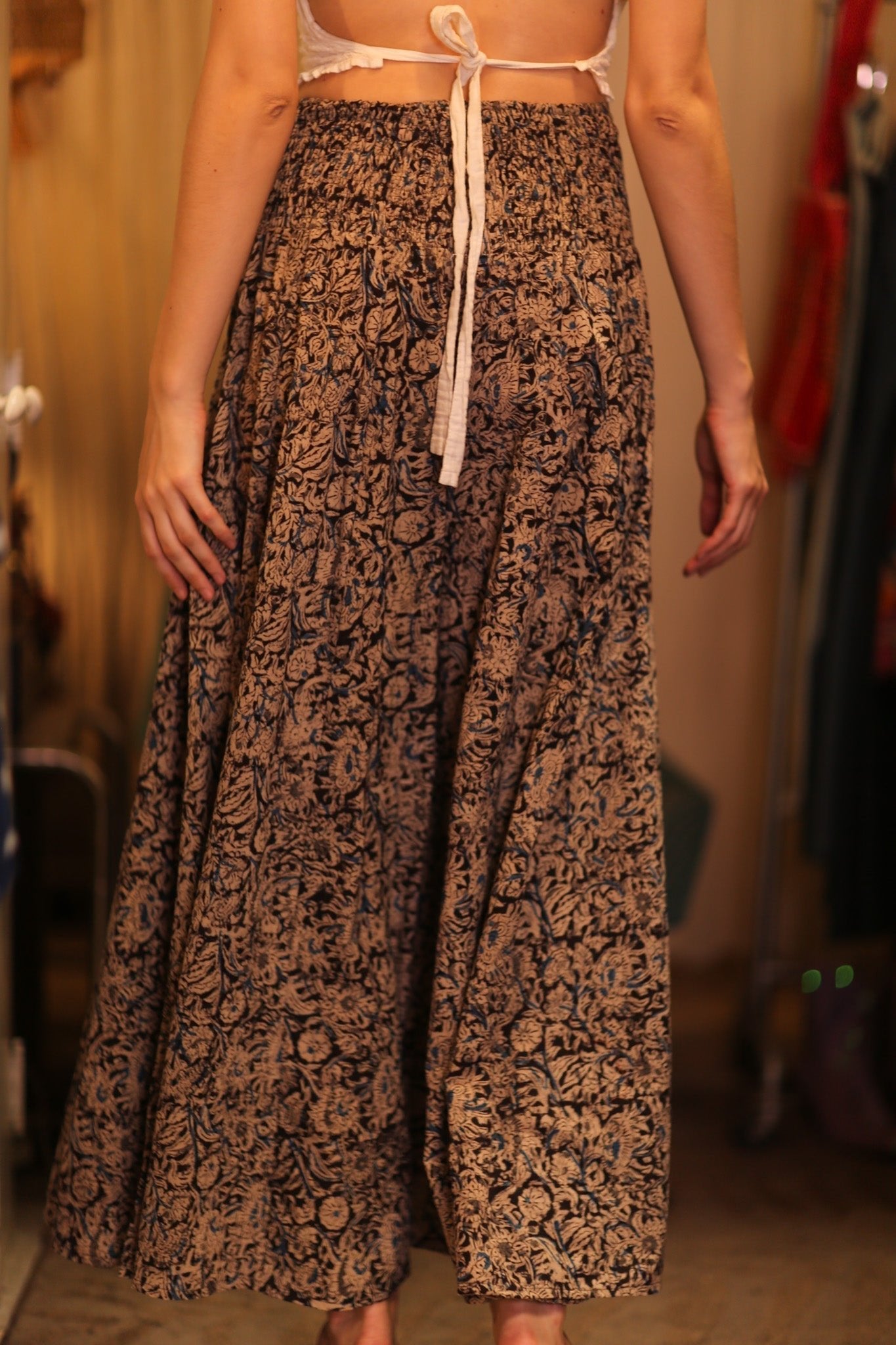 COTTON WIDE LEGS LONG PANTS RUBY MOHMAN - MOMO STUDIO BERLIN - Berlin Concept Store - sustainable & ethical fashion