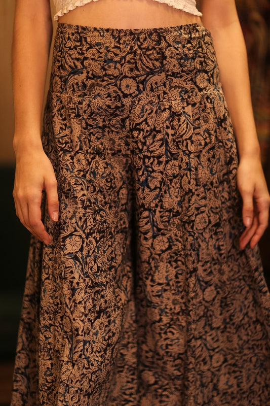 COTTON WIDE LEGS LONG PANTS RUBY MOHMAN - MOMO STUDIO BERLIN - Berlin Concept Store - sustainable & ethical fashion