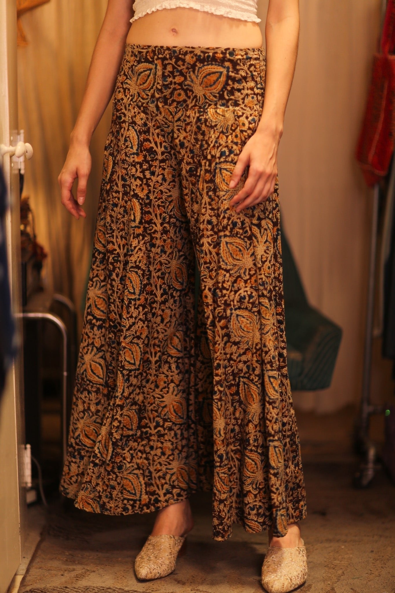 COTTON WIDE LEGS LONG PANTS RUBY MYATLONE - MOMO STUDIO BERLIN - Berlin Concept Store - sustainable & ethical fashion
