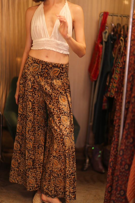 COTTON WIDE LEGS LONG PANTS RUBY MYATLONE - MOMO STUDIO BERLIN - Berlin Concept Store - sustainable & ethical fashion
