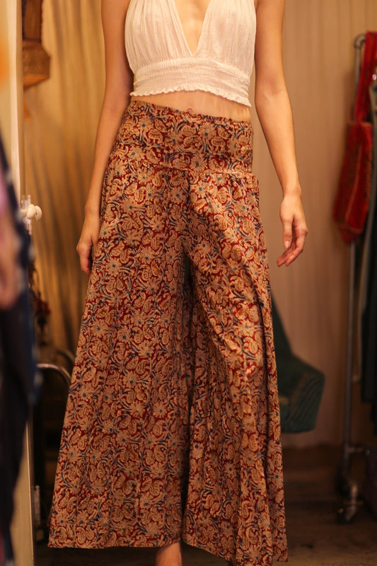 COTTON WIDE LEGS LONG PANTS RUBY SHOON - MOMO STUDIO BERLIN - Berlin Concept Store - sustainable & ethical fashion