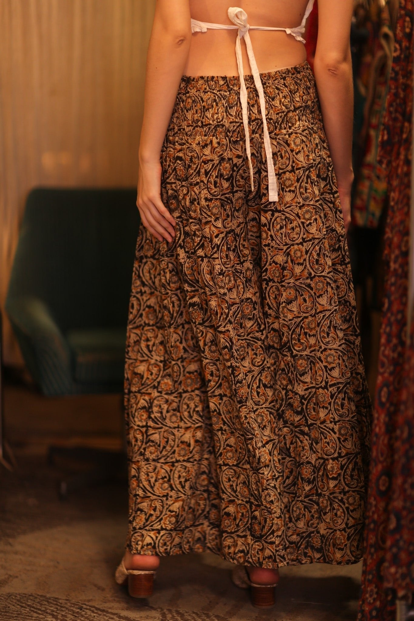 COTTON WIDE LEGS LONG PANTS RUBY SHWEWAR - MOMO STUDIO BERLIN - Berlin Concept Store - sustainable & ethical fashion