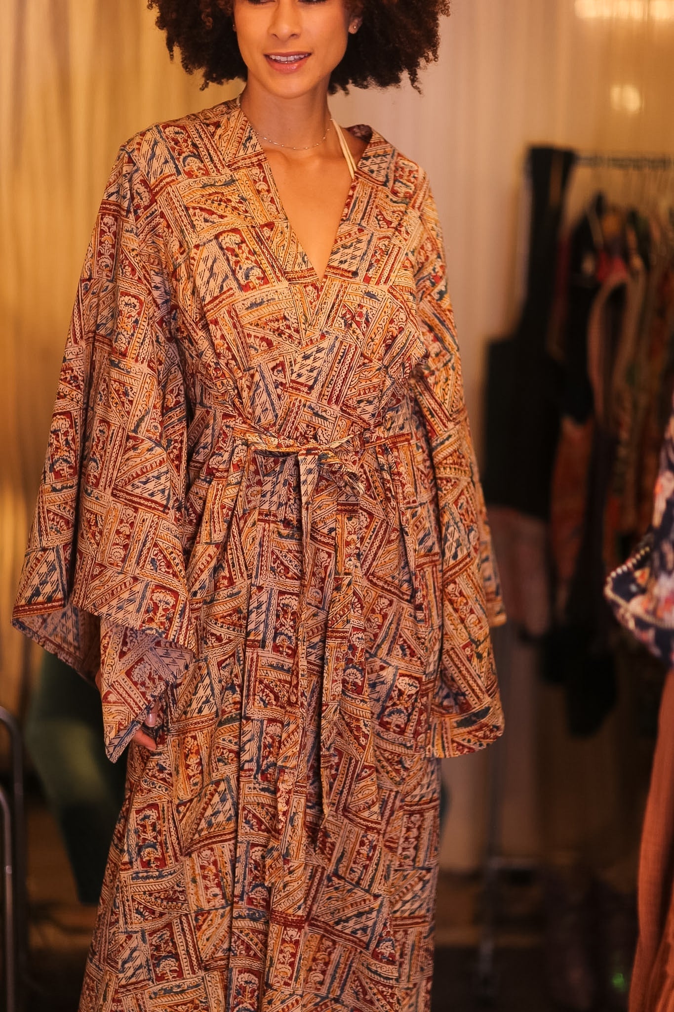 COTTON WING KIMONO PINA MHAN - MOMO STUDIO BERLIN - Berlin Concept Store - sustainable & ethical fashion