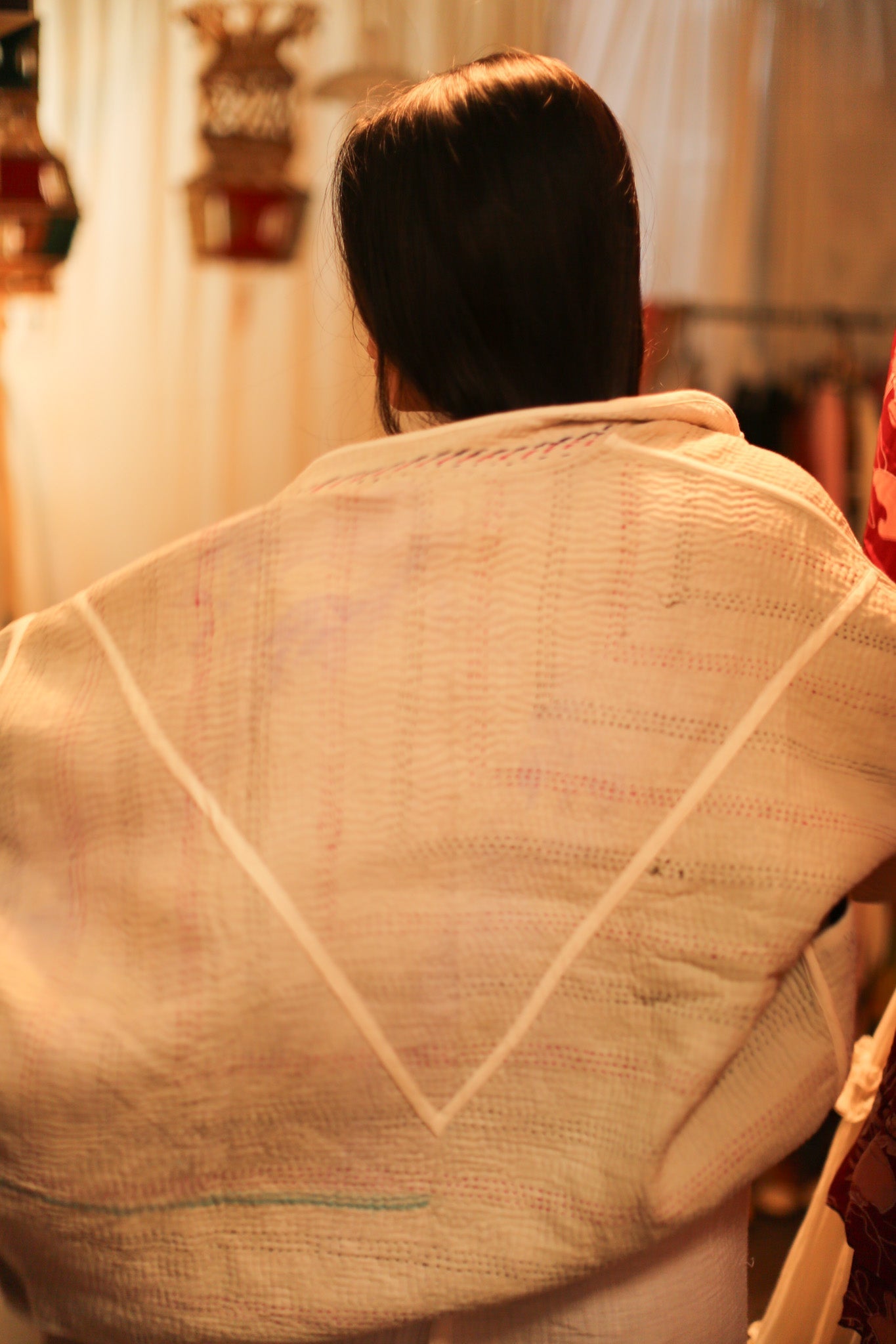 CREAM COLOR KANTHA JACKET MINTA - MOMO STUDIO BERLIN - Berlin Concept Store - sustainable & ethical fashion